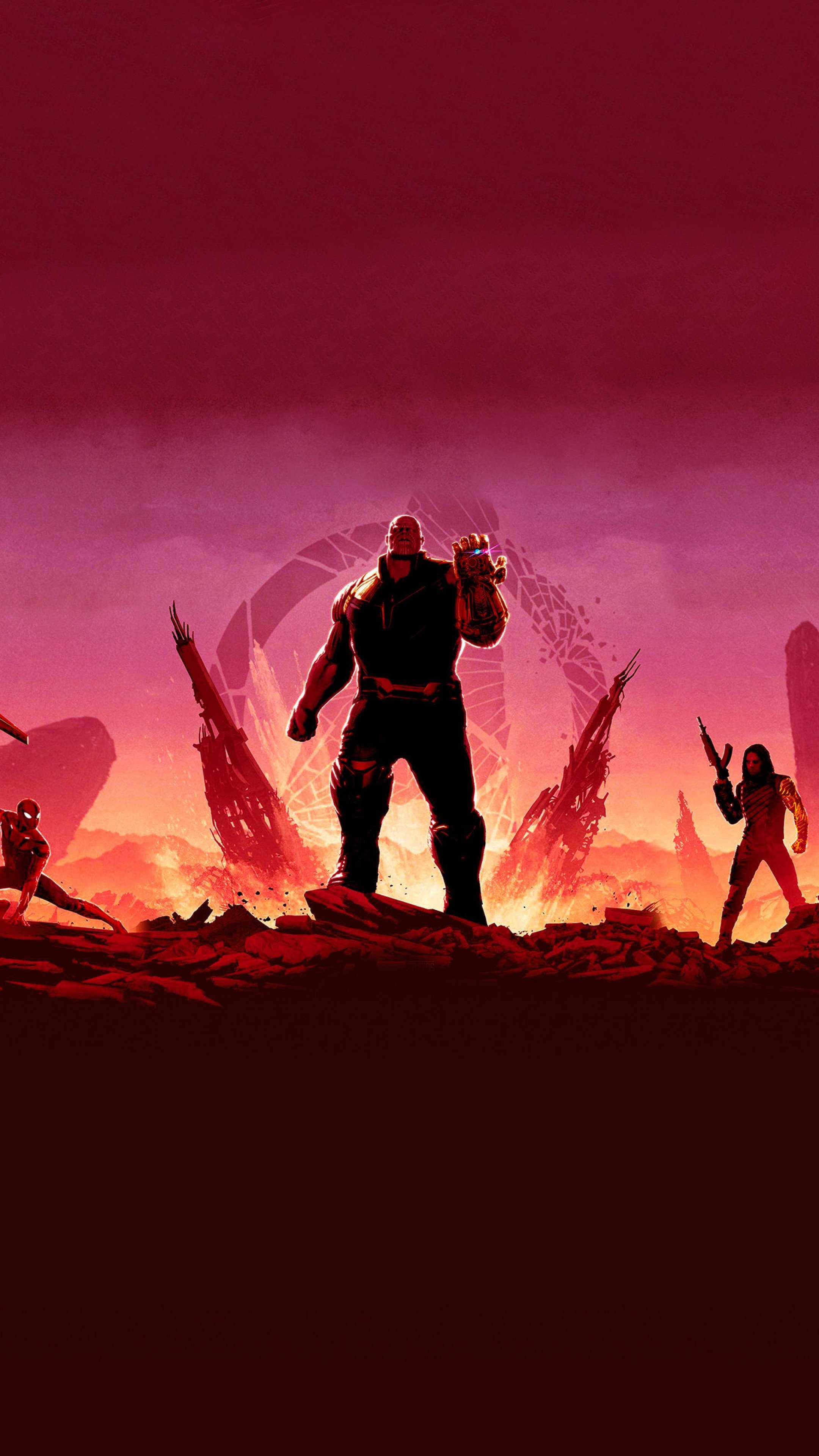 Avengers Infinity War Minimal Art HD Wallpaper (2160x3840)