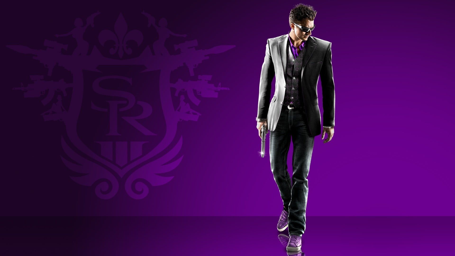 Men's black suit jacket and dress pants, Saints Row, Saints Row