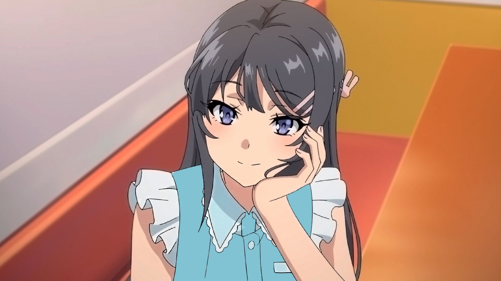 Desktop wallpaper cute, anime girl, sakurajima mai, HD image