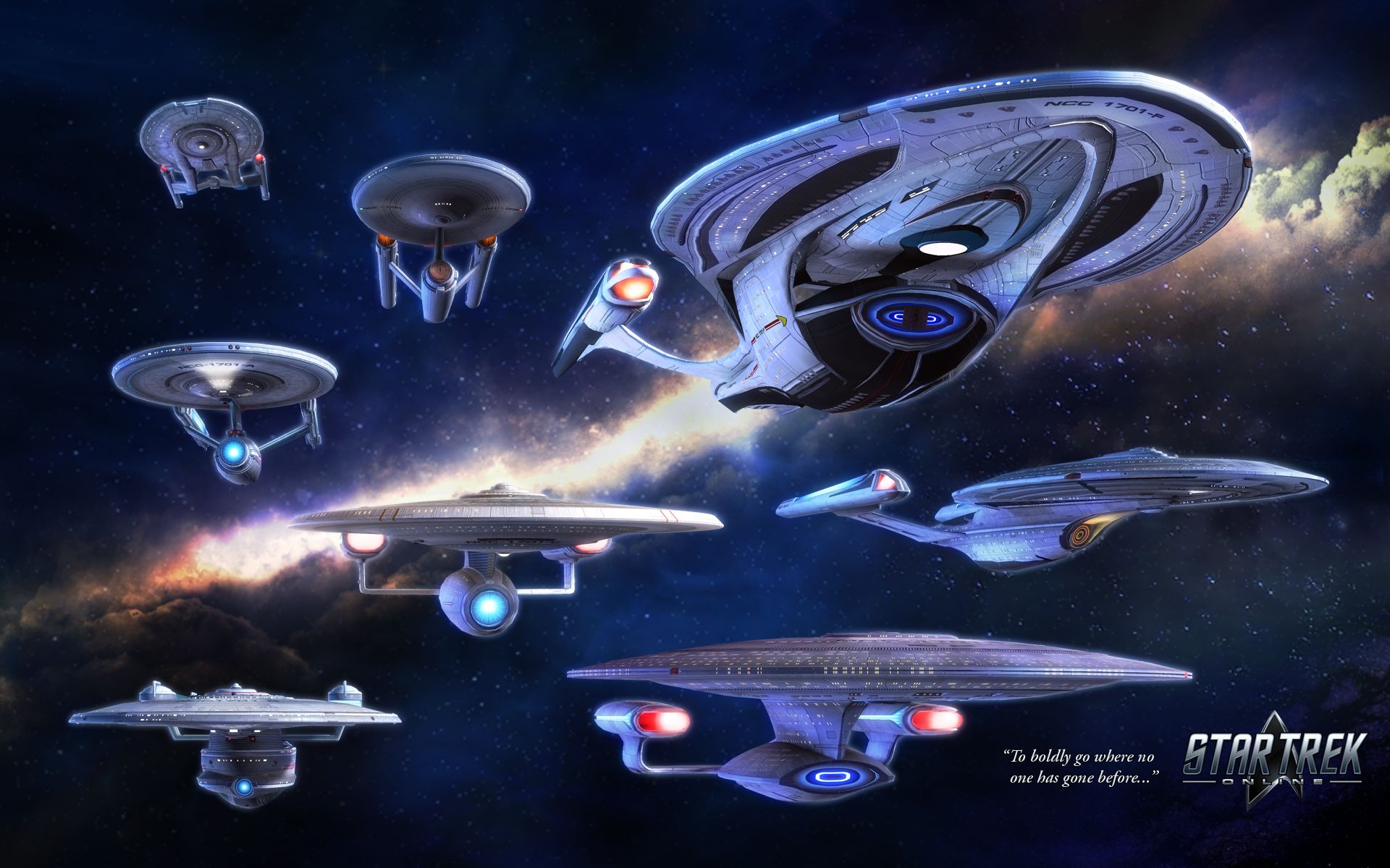 Star Trek Spaceships Wallpaperx1200