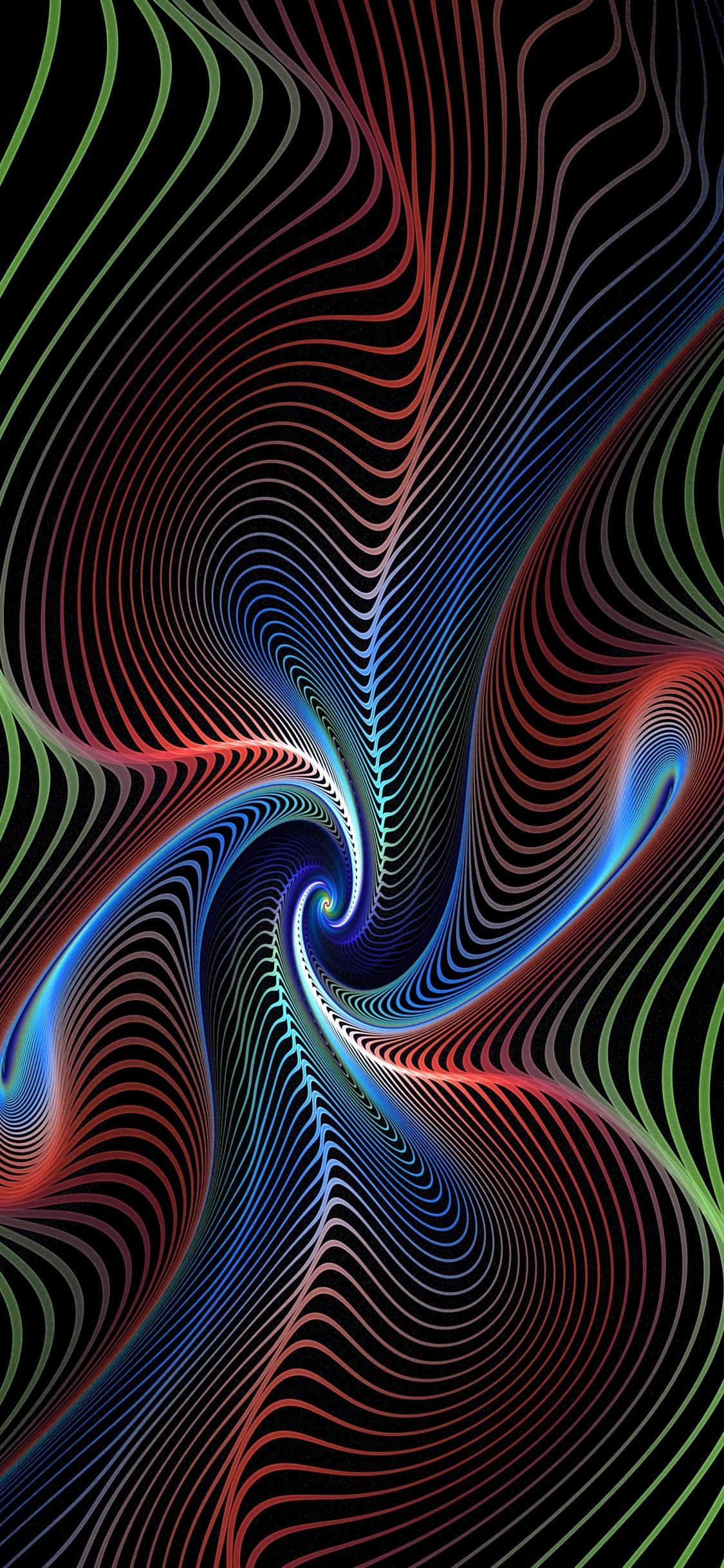 Fractal, colorful, lines, swirling wallpaper. Fractals, Wallpaper space, Digital wallpaper