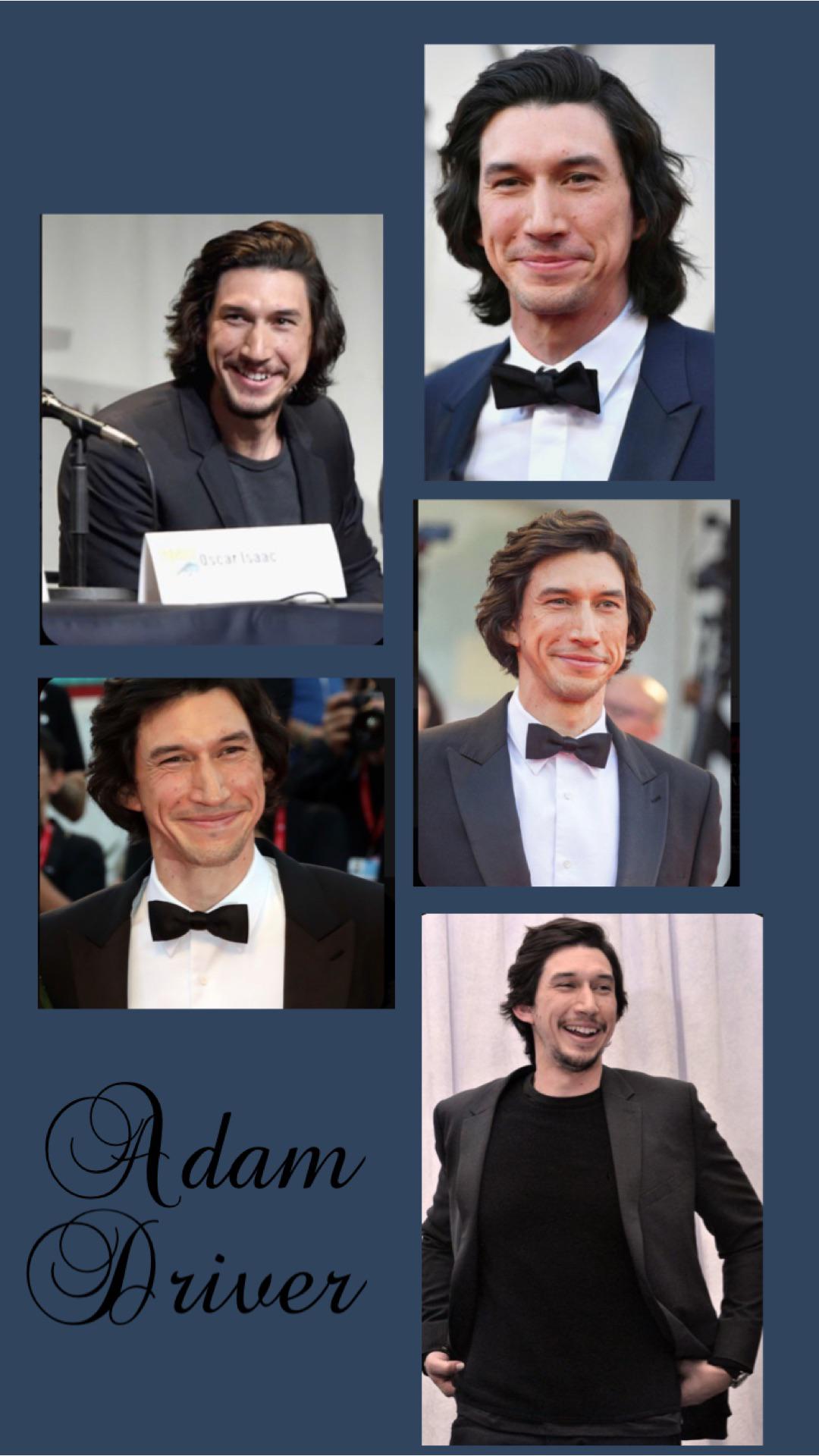 here's a wallpaper of Adam driver smiling:)