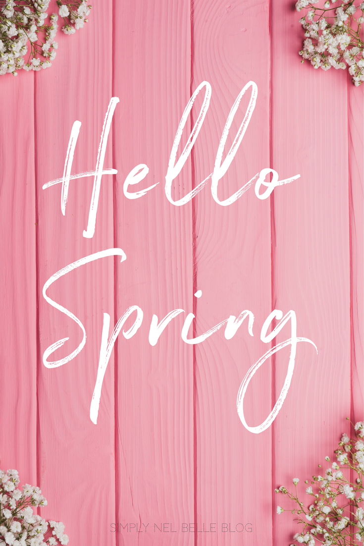 Hello Spring Quote, spring, floral, life quotes, spring
