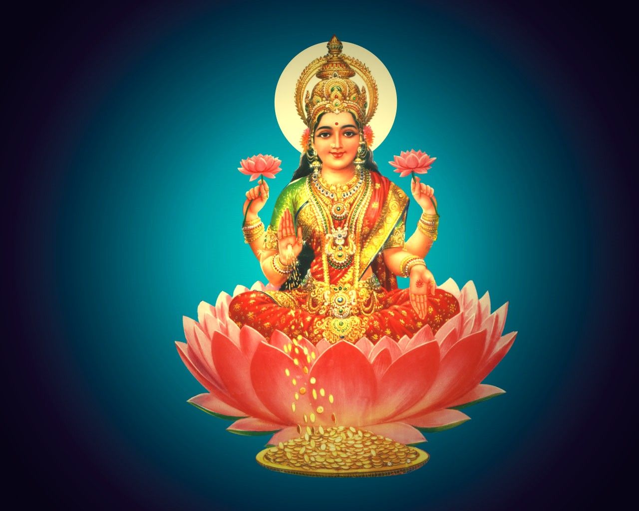 Lakshmi Wallpaper. Goddess Lakshmi