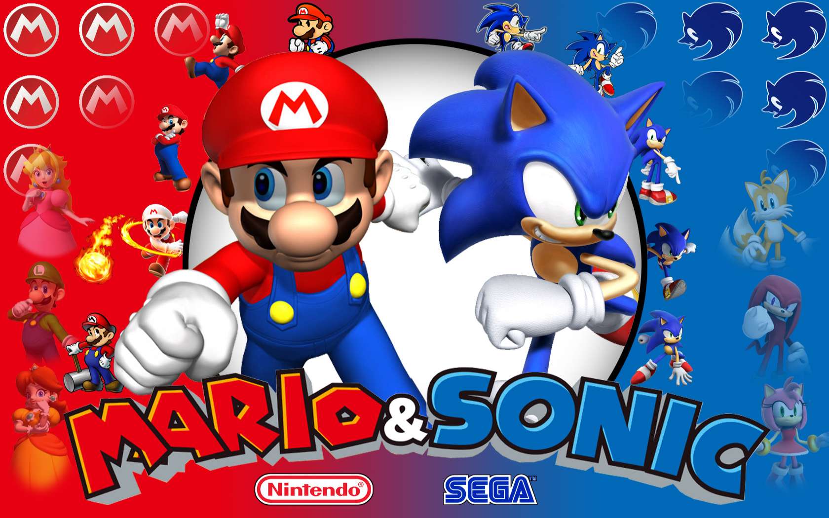 Mario Sonic Wallpaper