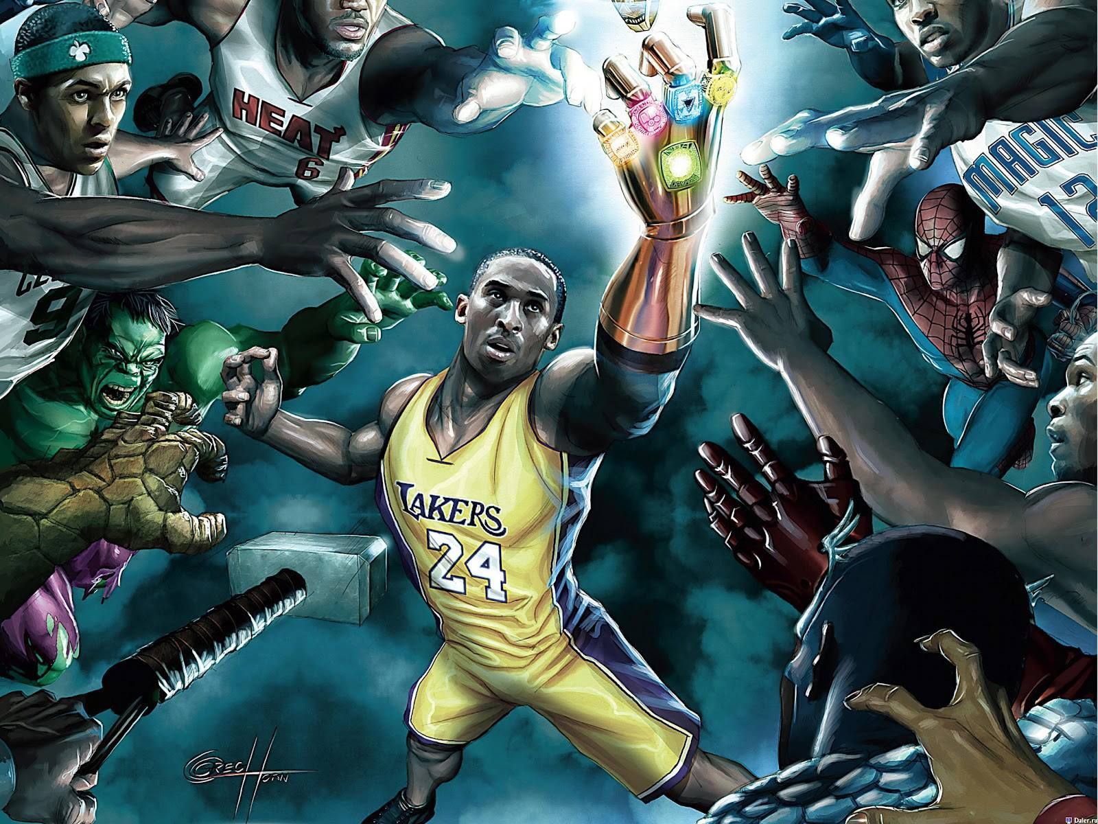 Basketball Players As Avengers Wallpapers Wallpaper Cave