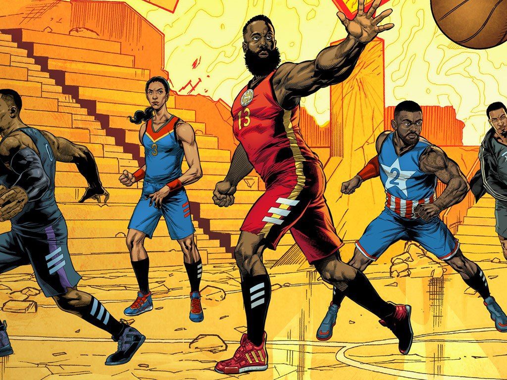 Basketball Players As Avengers Wallpapers Wallpaper Cave