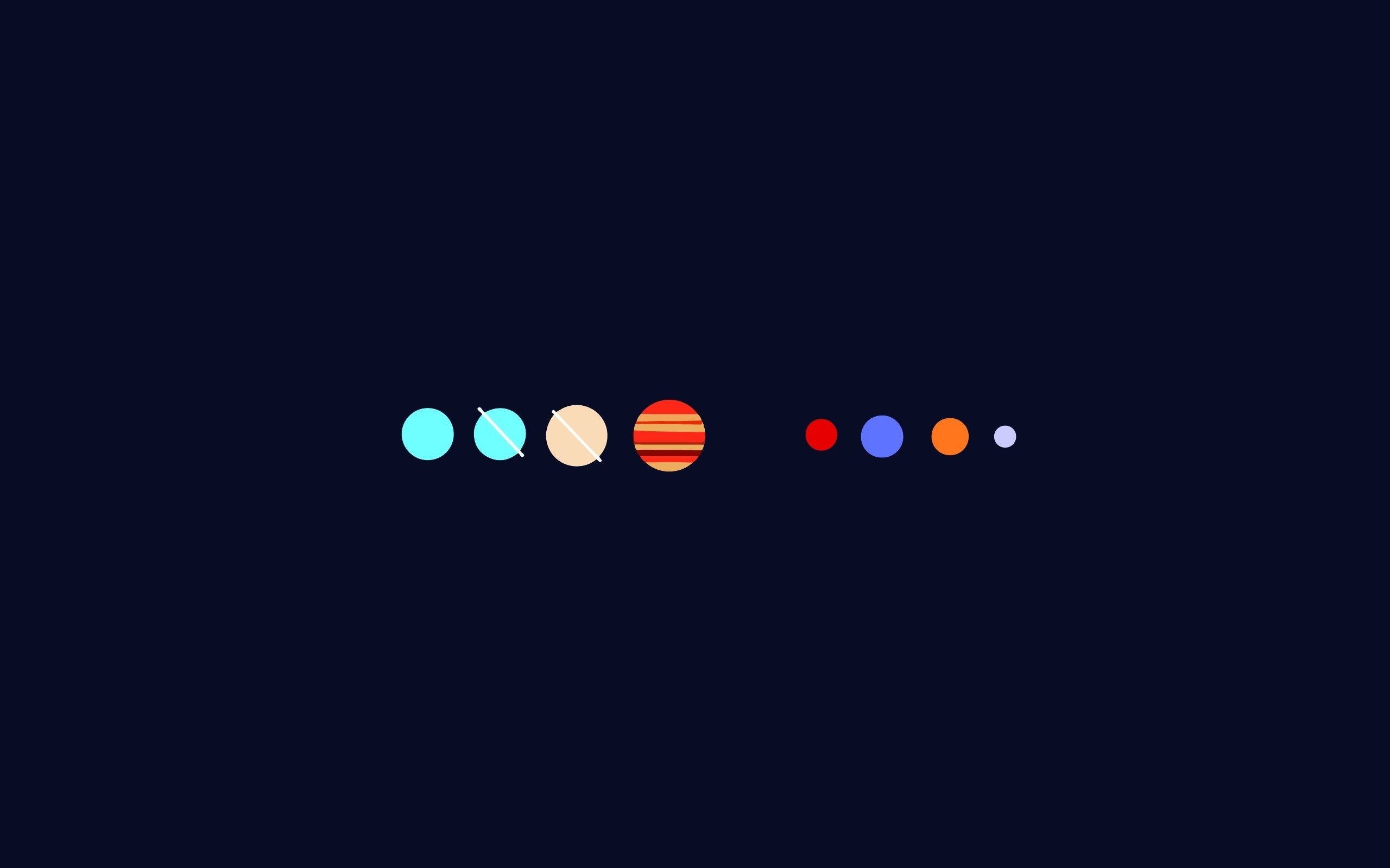 Minimalist Solar System Wallpaper Free Minimalist Solar System Background