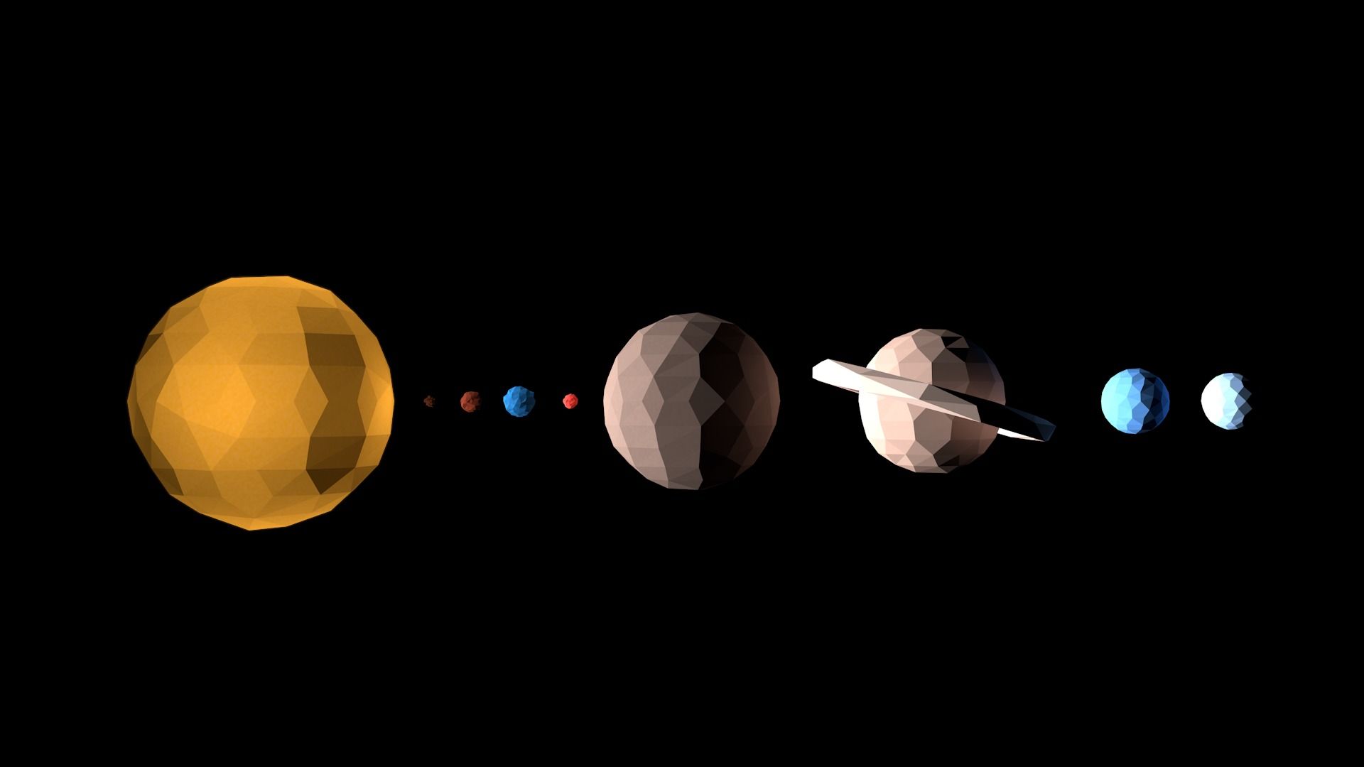 Solar System Desktop Background