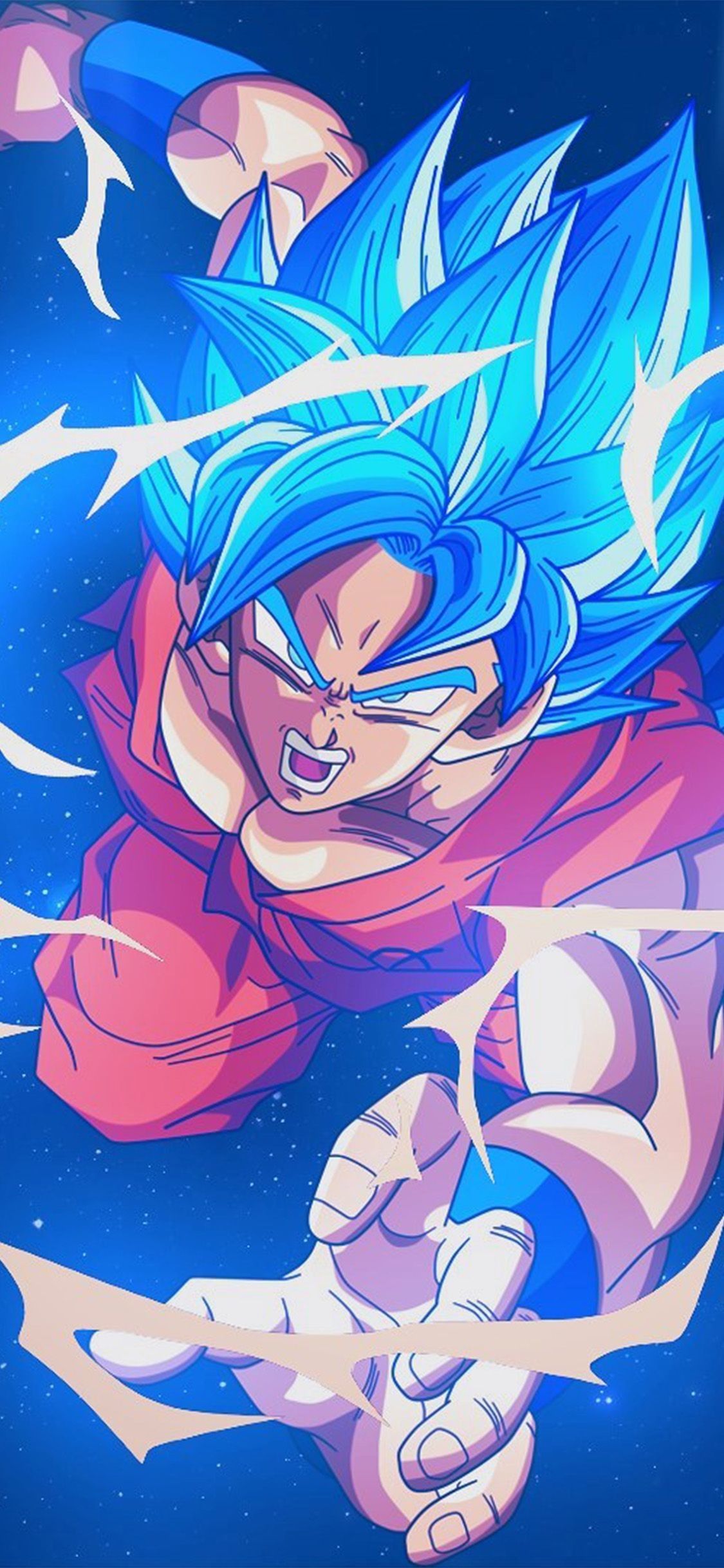 Bc54 Dragonball Goku Blue Art Illustration Anime Via Ball
