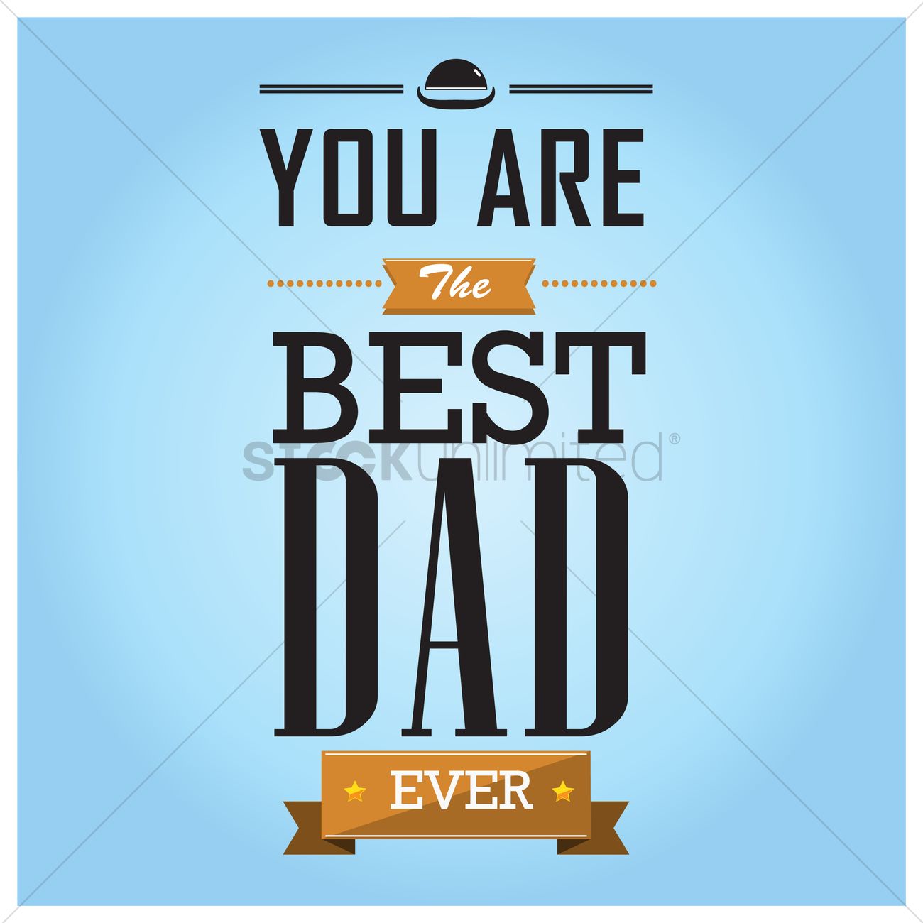 Happy father's day wallpaper Vector Image