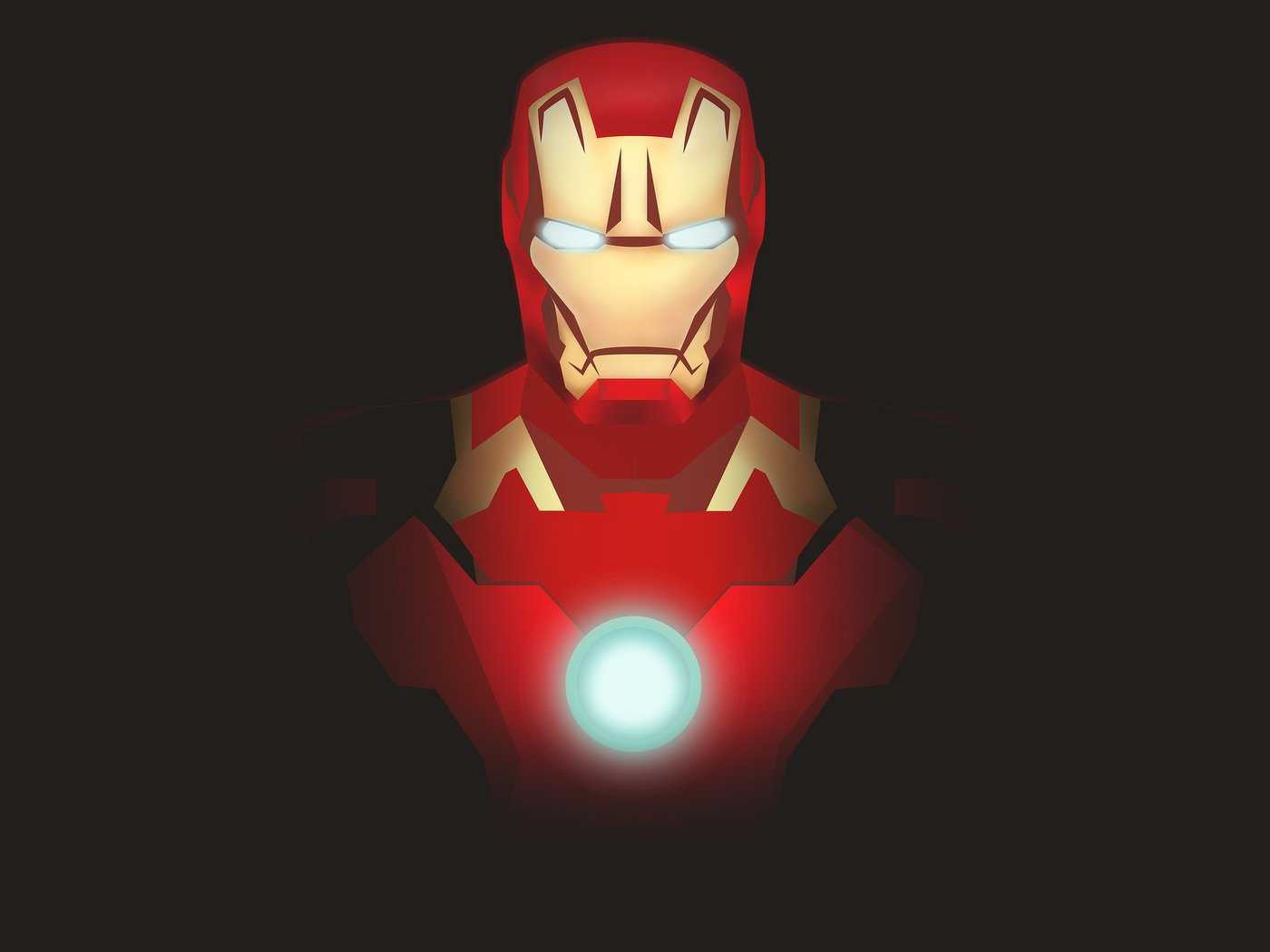 Iron Man Illustration HD Wallpaper (1400x1050)