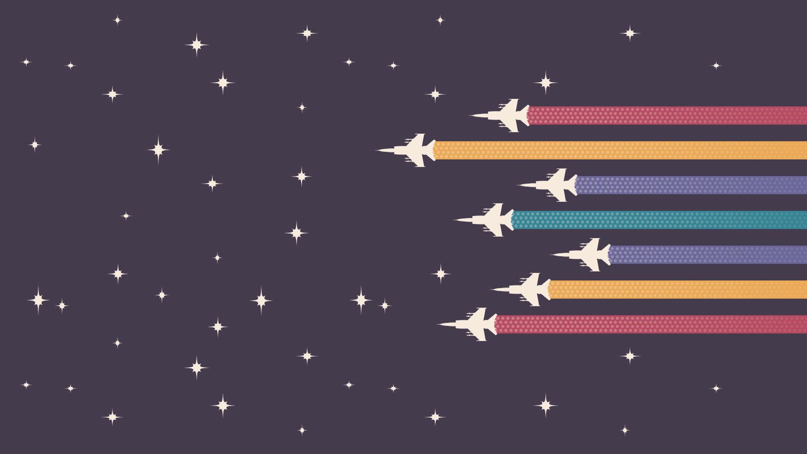 colorful, Space, Aircraft, Minimalism Wallpaper HD / Desktop and Mobile Background