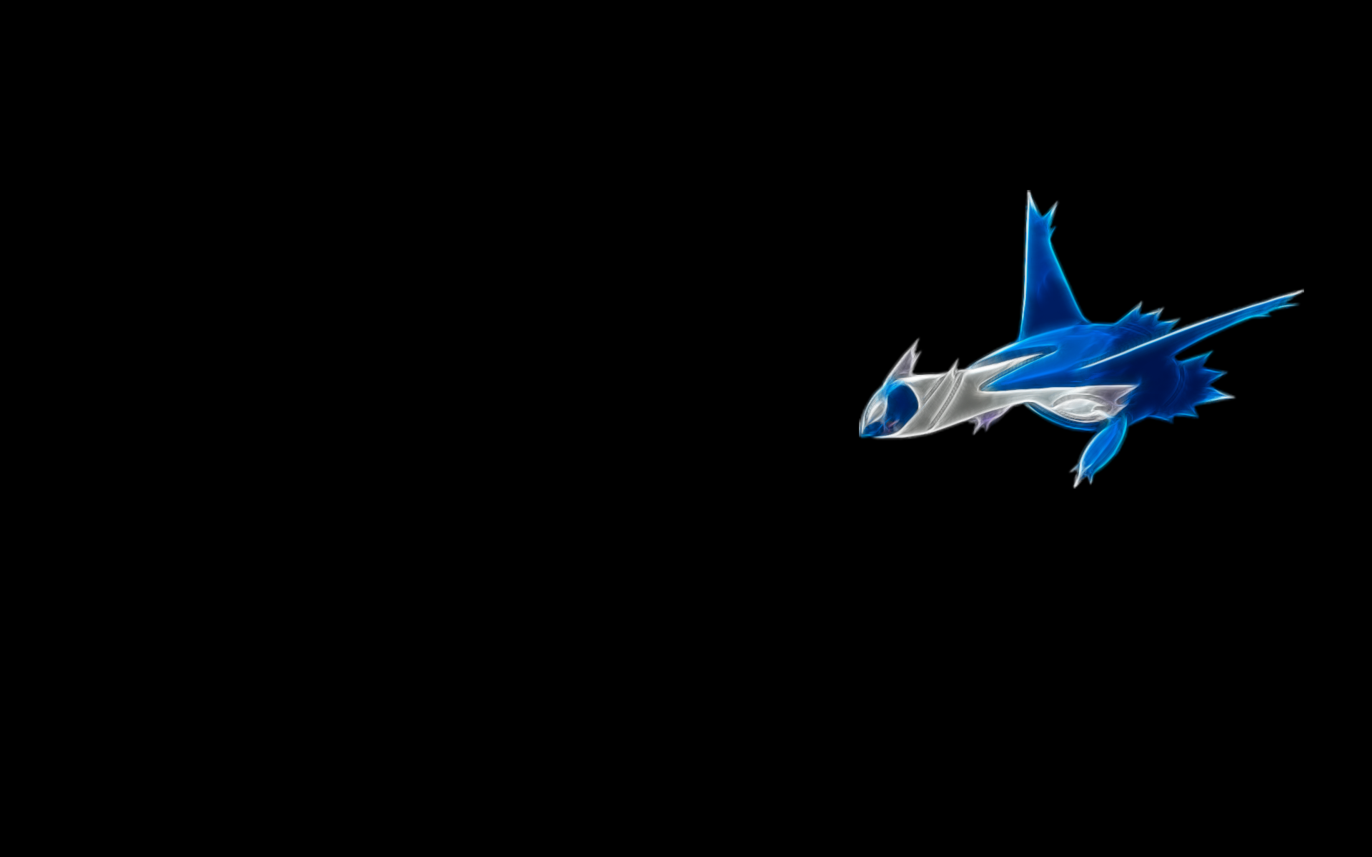 pokemon, legendary, simple background, black background, Latios