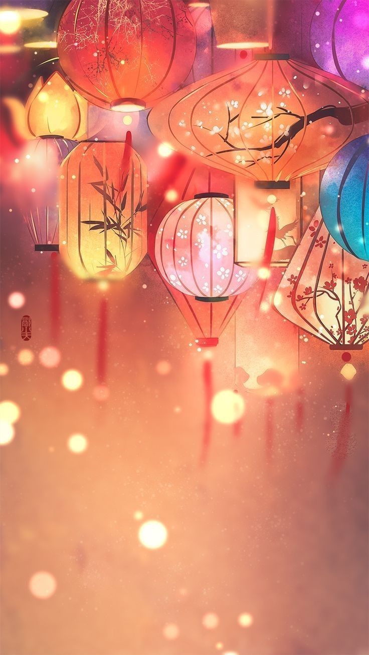 A World of Fortunes. Chinese Aesthetics. Lantern drawing, Asian