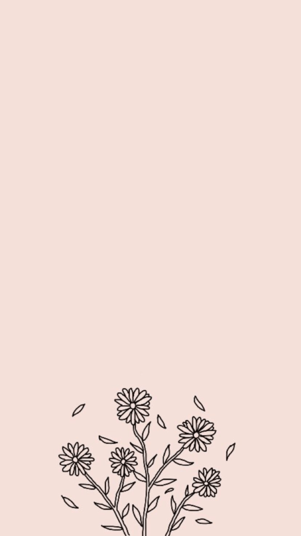 Aesthetic Flower Drawing Wallpapers Wallpaper Cave