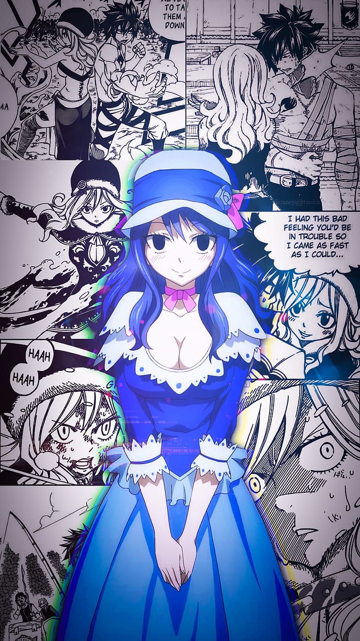 HD wallpaper: Lockser Juvia, Fairy Tail, manga, anime girls