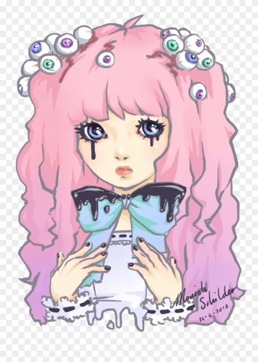 Pastel Goth Anime Girl Clipart Goth Drawing