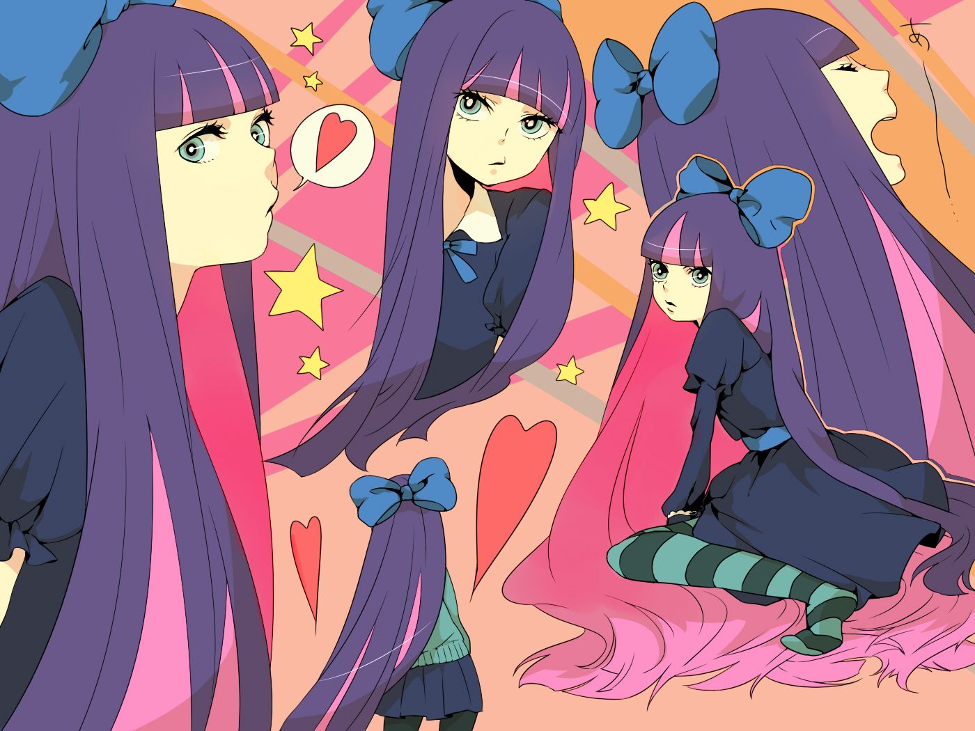 Panty And Stocking Pastel Wallpaper