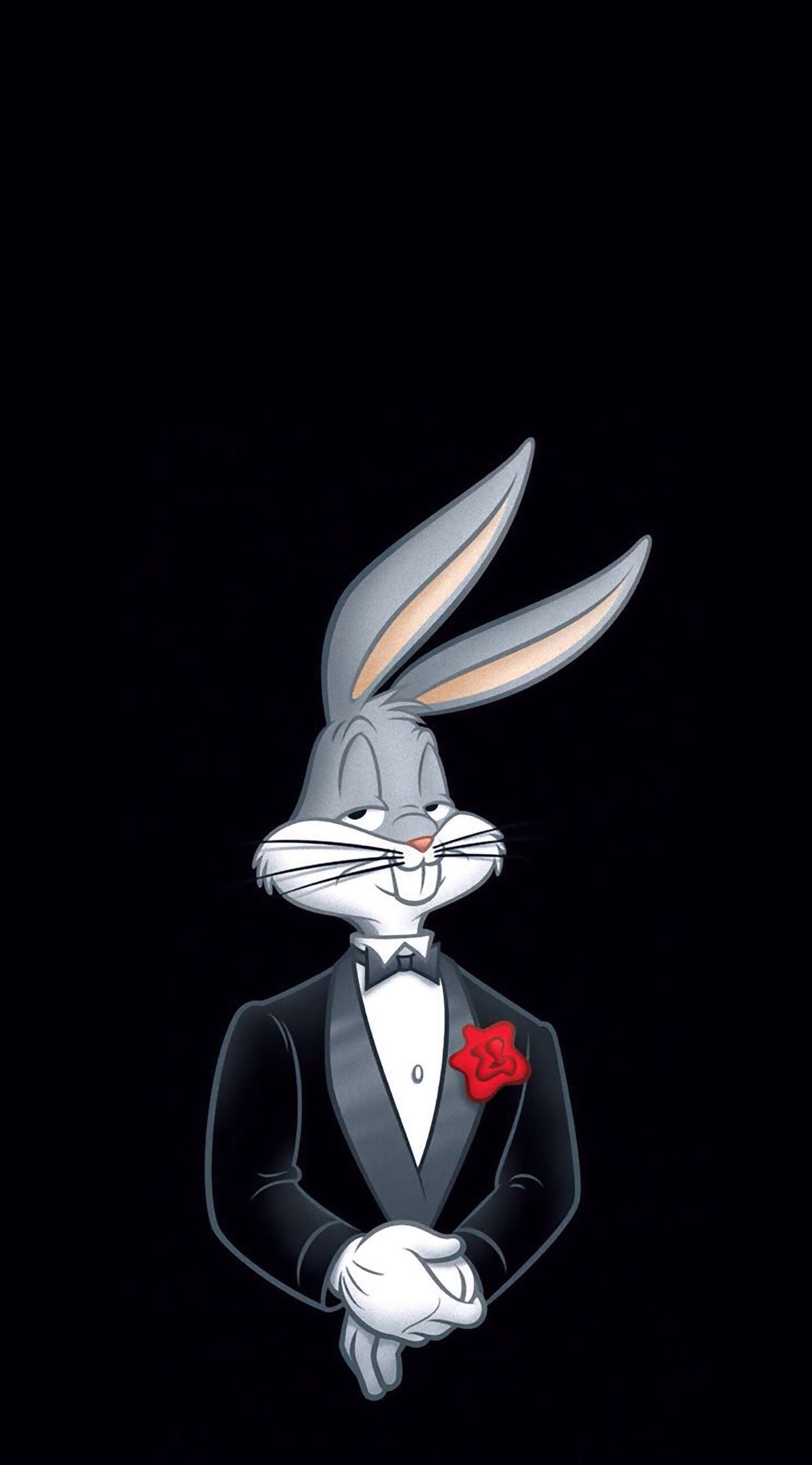 Bugs Bunny wearing a Tuxedo art. Bunny wallpaper, Looney tunes wallpaper, Bugs bunny