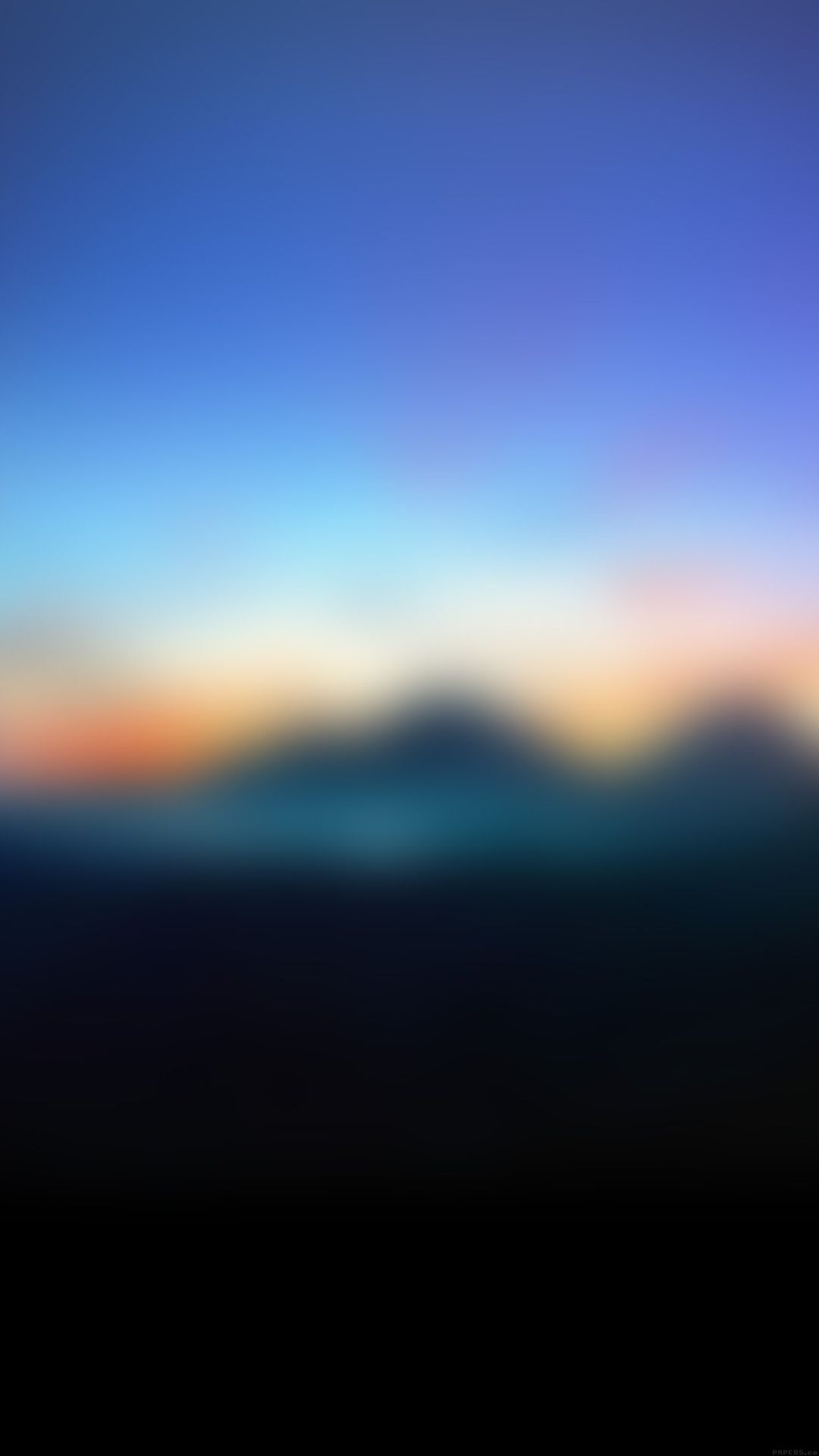 Mountain Sunrise Gradation Blur iPhone 8 Wallpapers Free Download