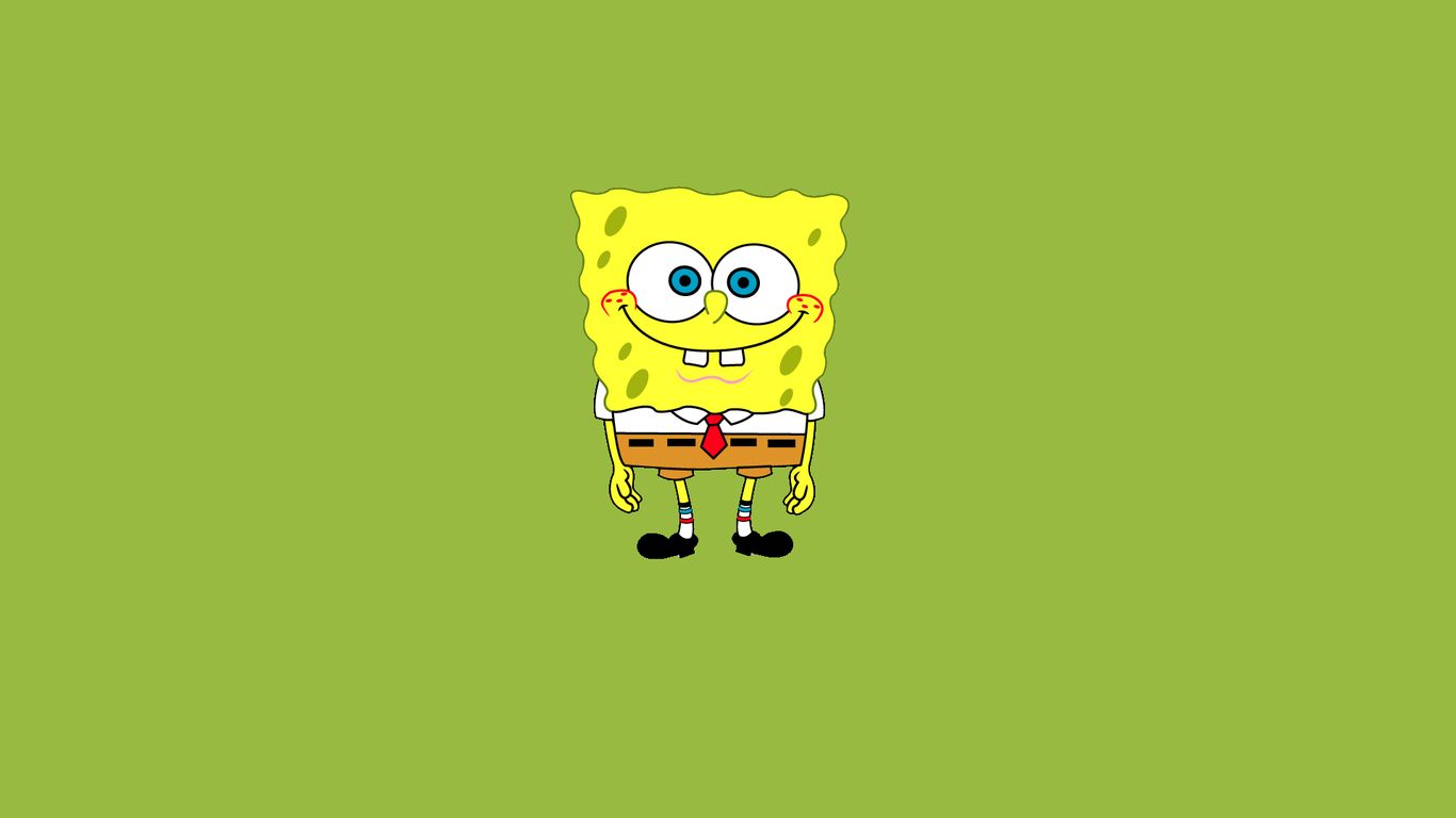 Download HD Wallpaper: Sponge Bob Smiling Funny Cartoon Character