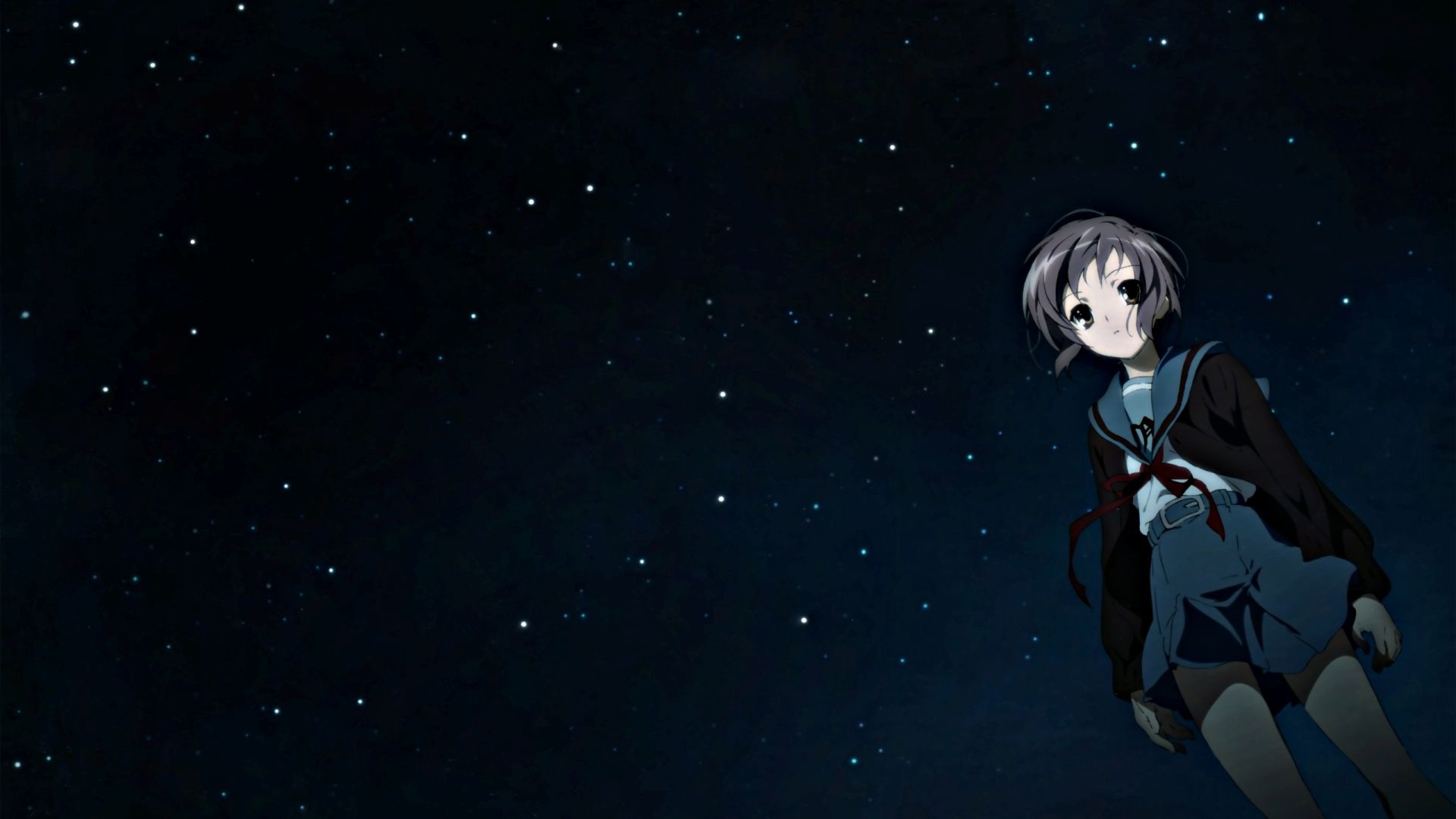 anime, night, sky 1080P Laptop Full HD Wallpaper, HD