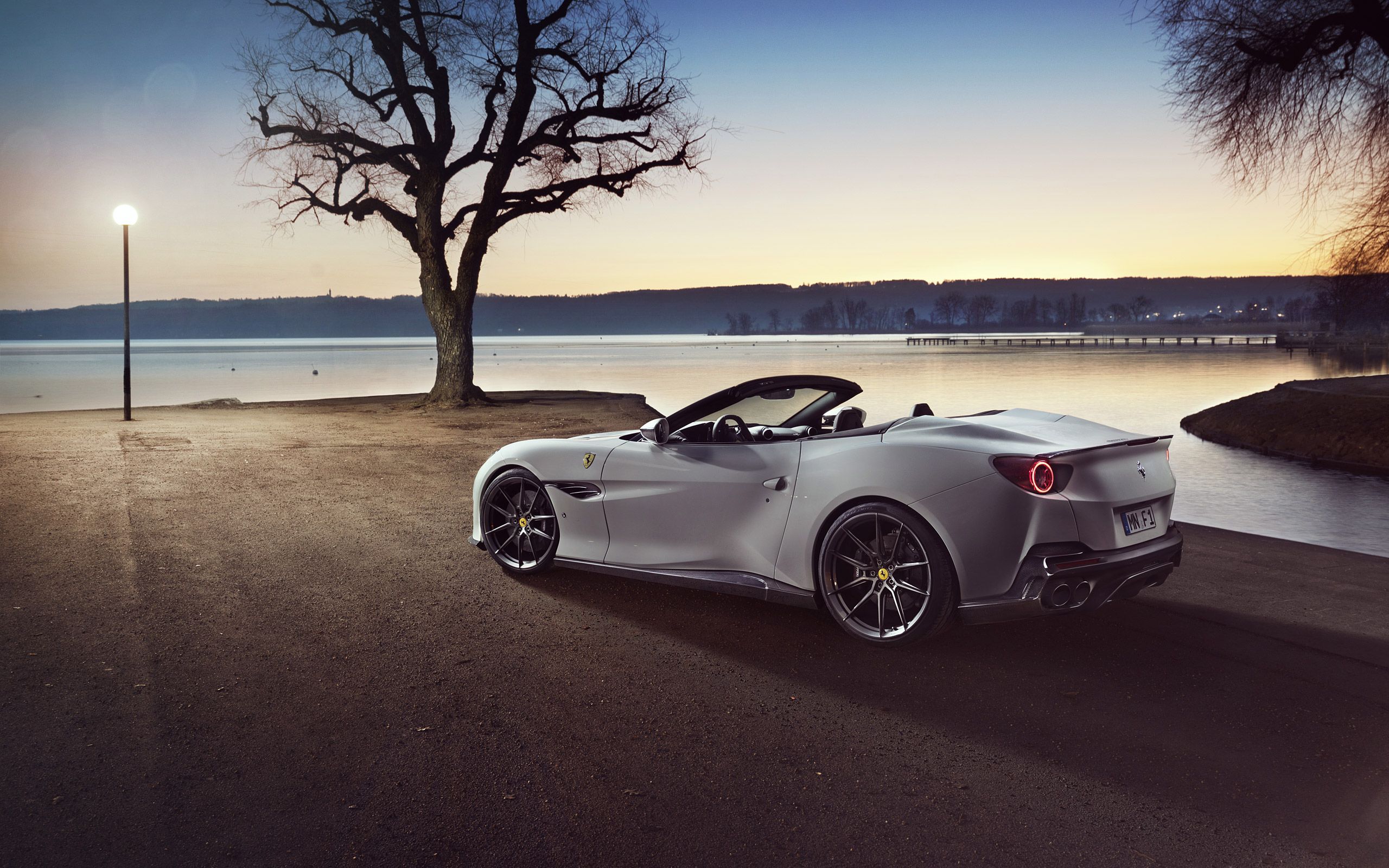 Download wallpaper Novitec Ferrari Portofino, 2019, rear view