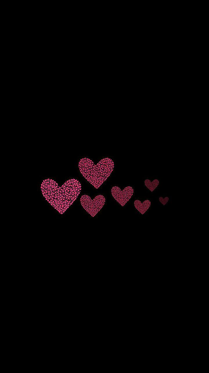 iPhone Wallpaper. Heart, Pink, Black, Red, Love, Text