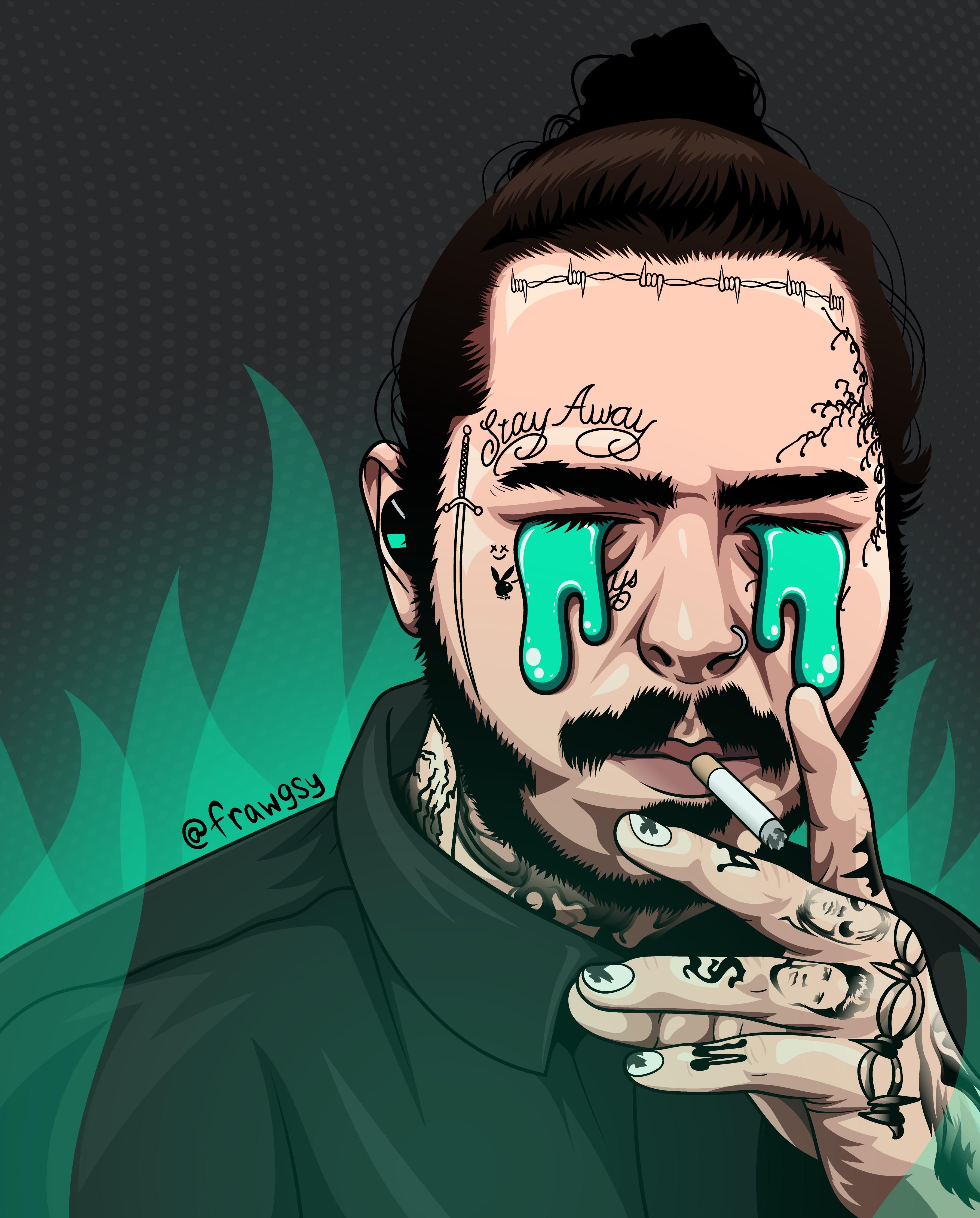 Post Malone Anime Wallpapers - Wallpaper Cave