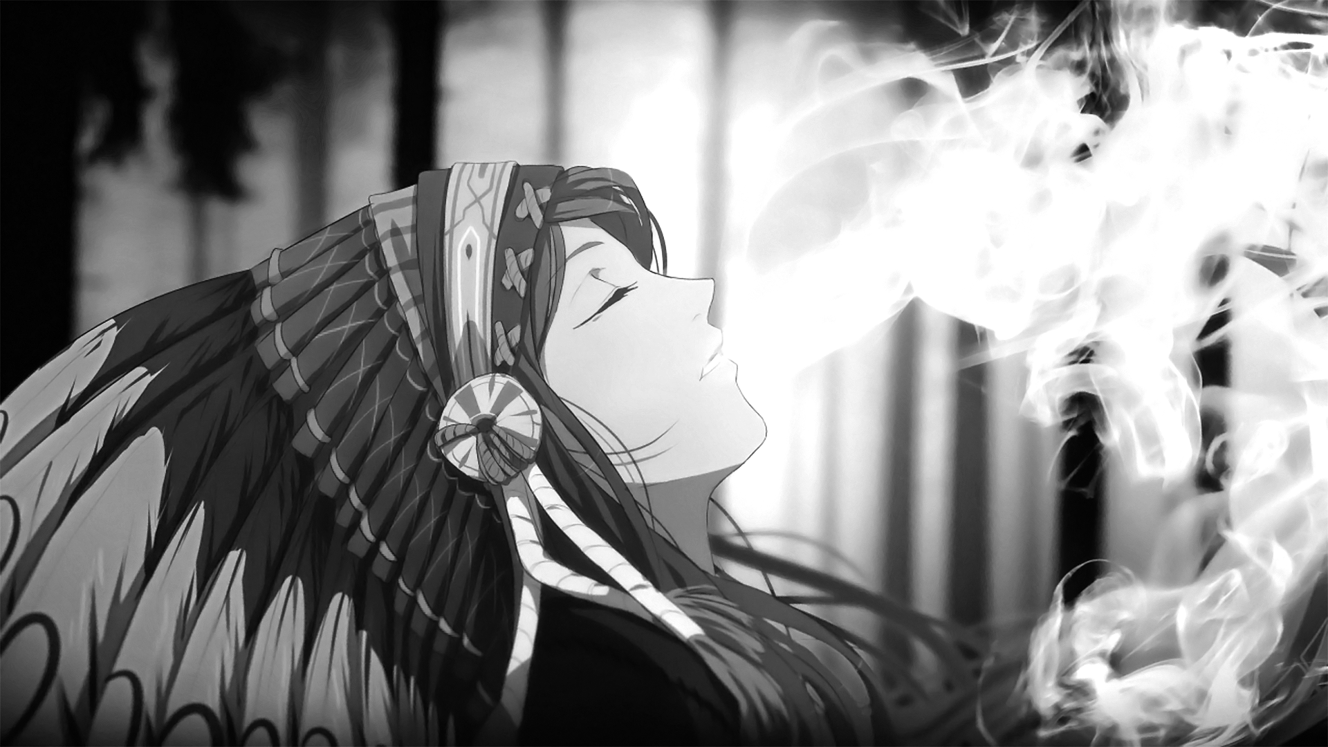 Anime Girl Black And White Wallpapers - Wallpaper Cave