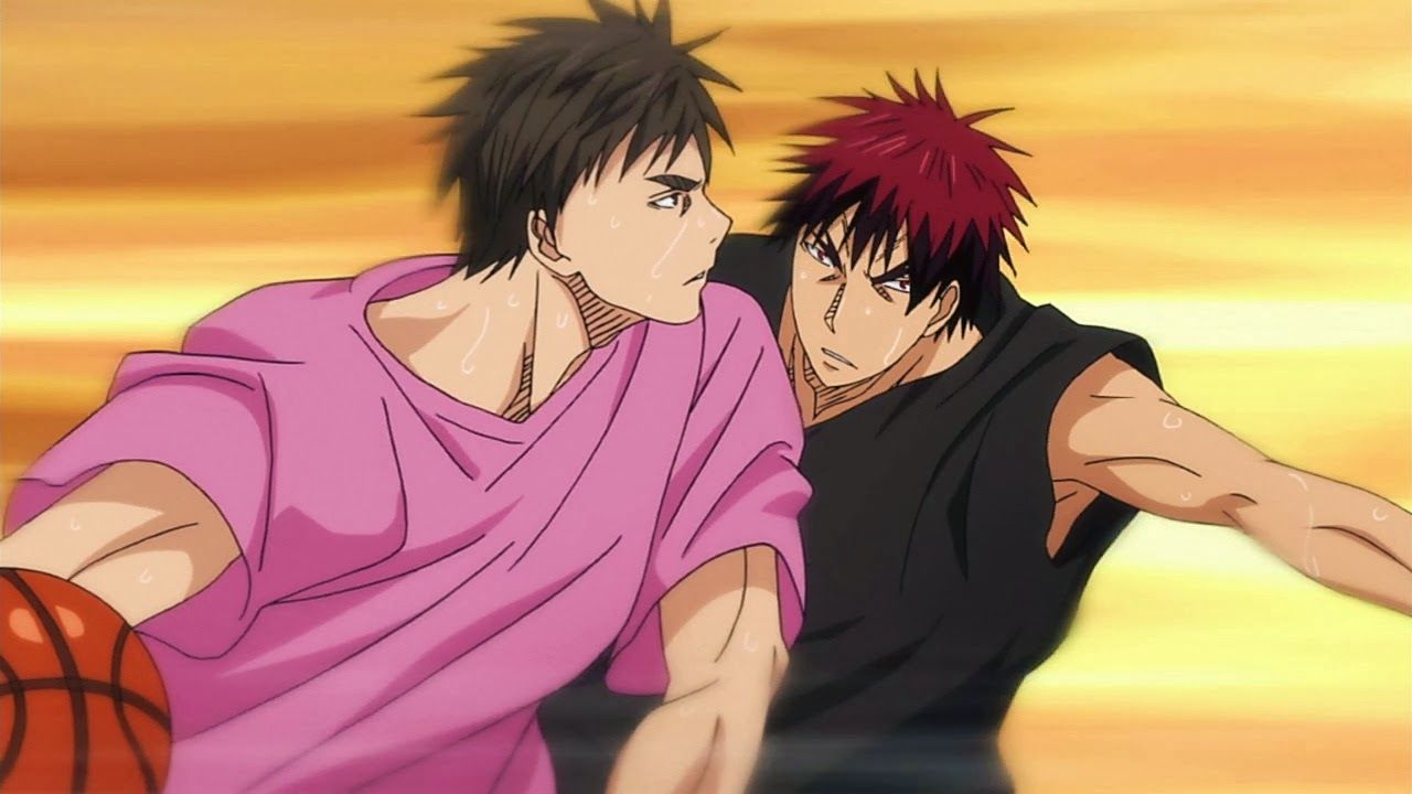 HD Wall Wallpaper: Teppei Kiyoshi VS Taiga Kagami Kuroko no