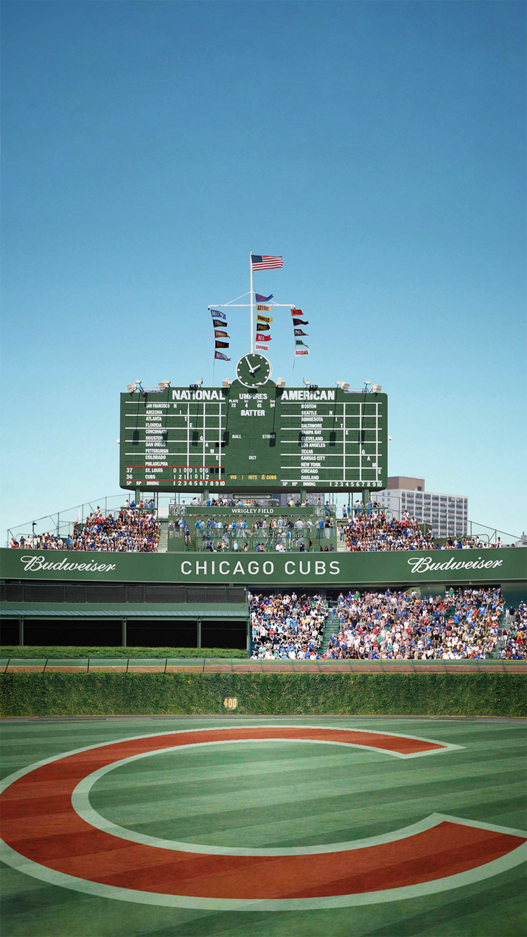 Chicago Cubs Wrigley Field Mobile Wallpaper on Behance