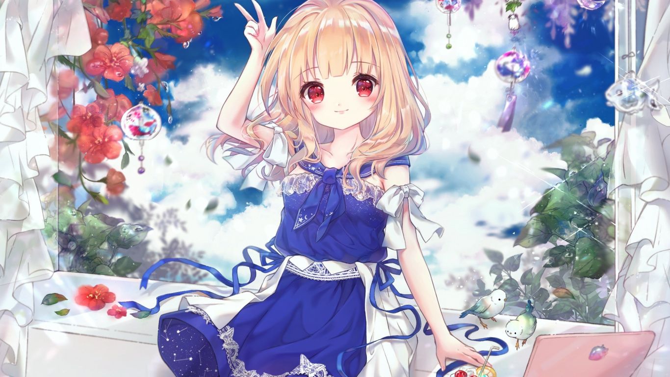 Cute Anime Girl Wallpaper For iPhone Wallpaper