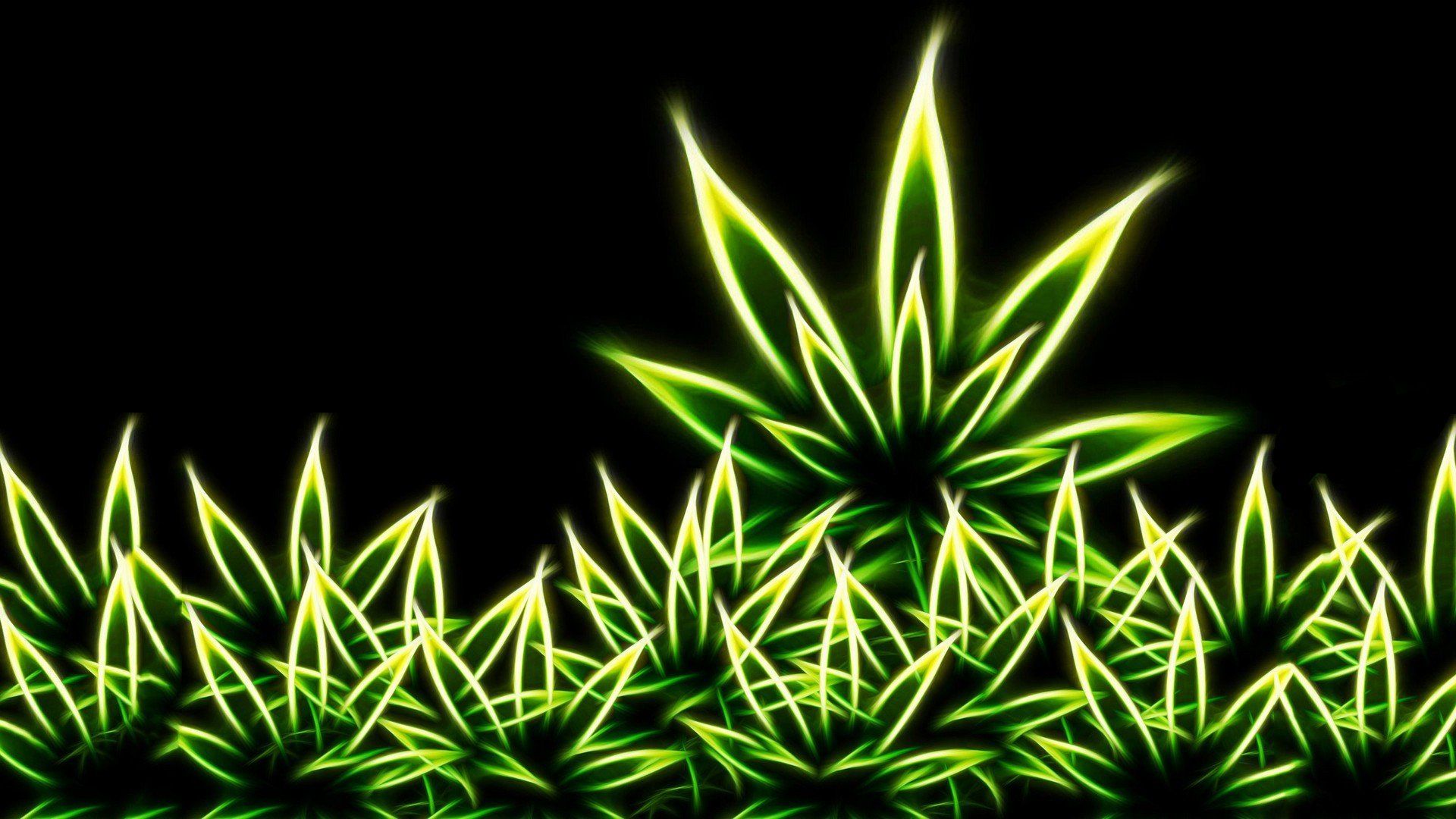 Drugs, Grass, Marijuana, Digital, Art, Weeds, Fractal