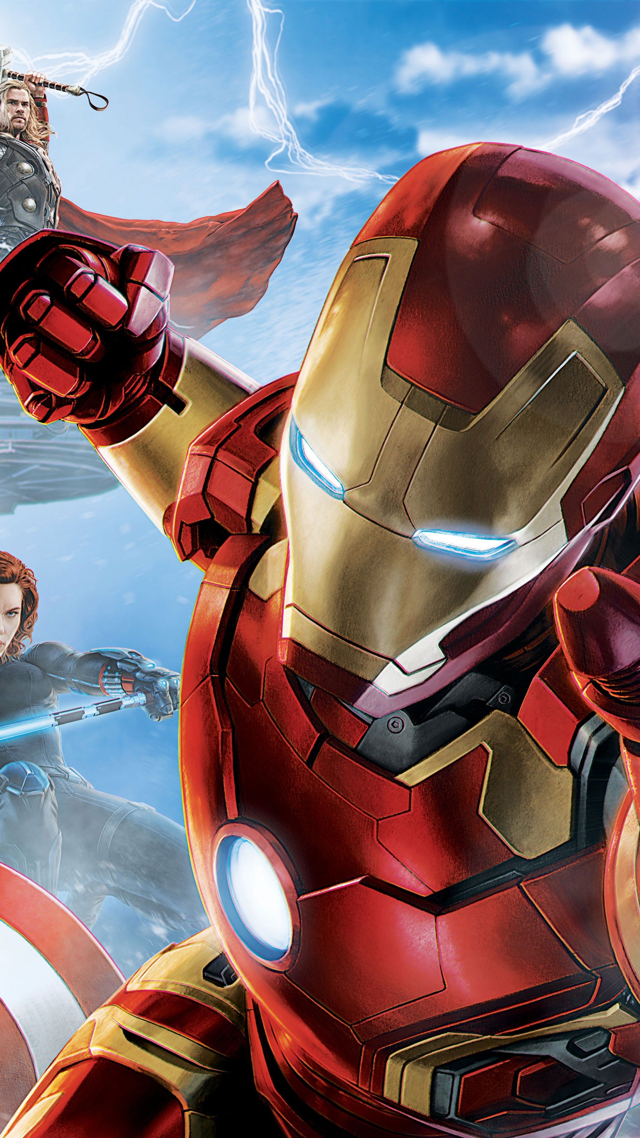 Wallpaper Avengers: Age of Ultron, Iron Man, Captain America, Hulk
