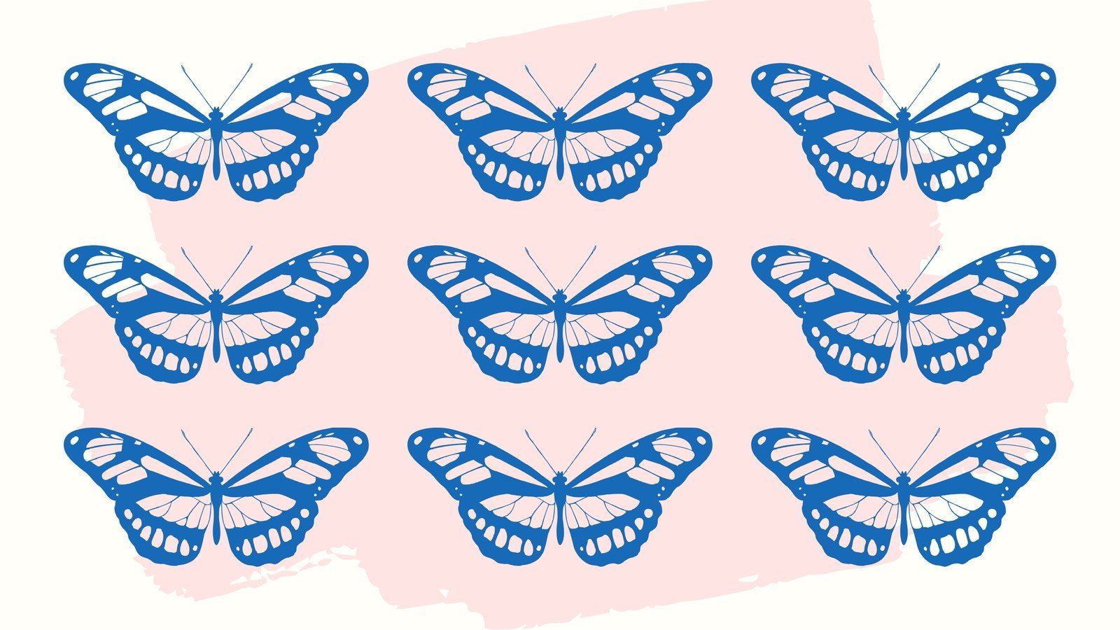 Blue and Pink Butterfly Wallpaper