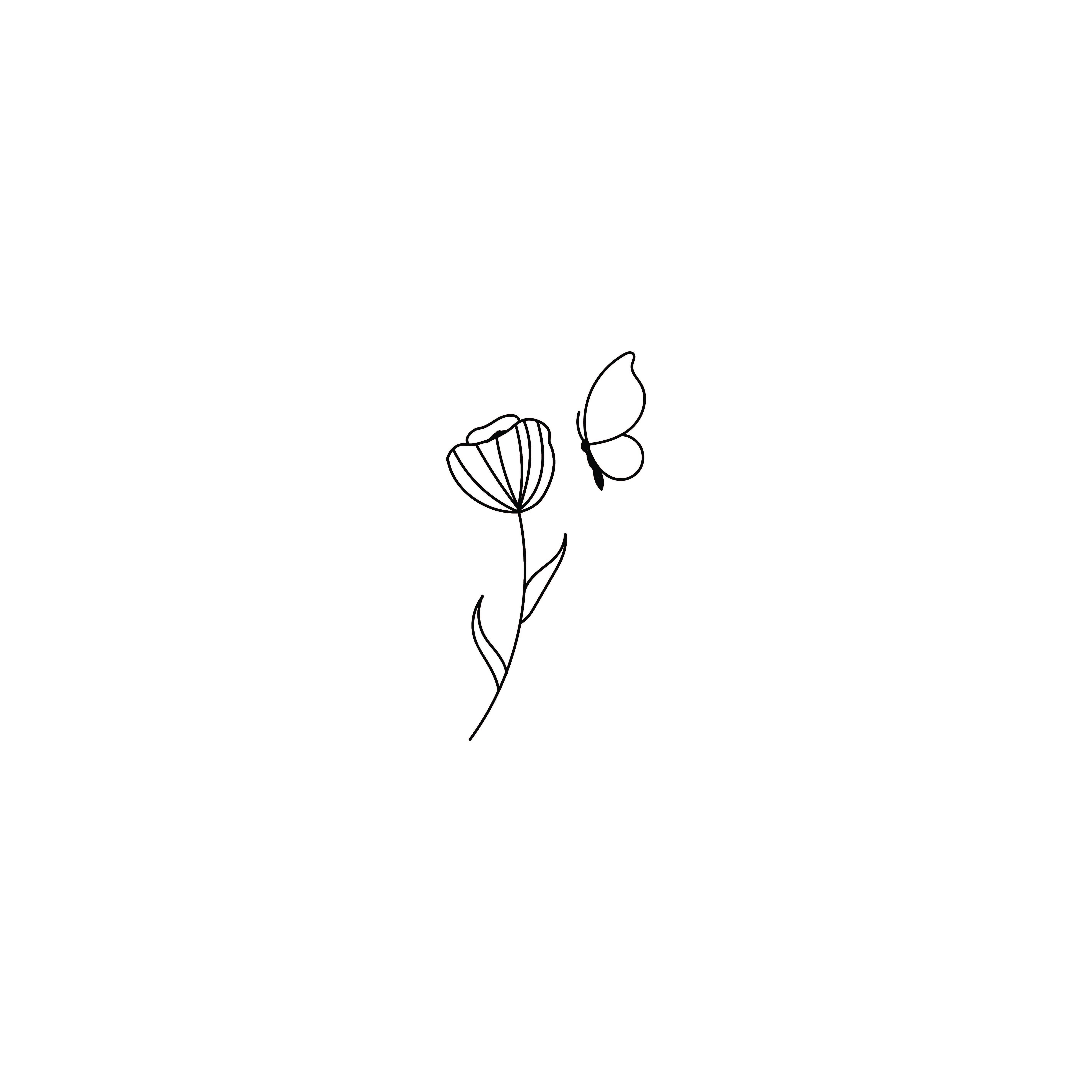 Aesthetic Drawings Easy Butterfly