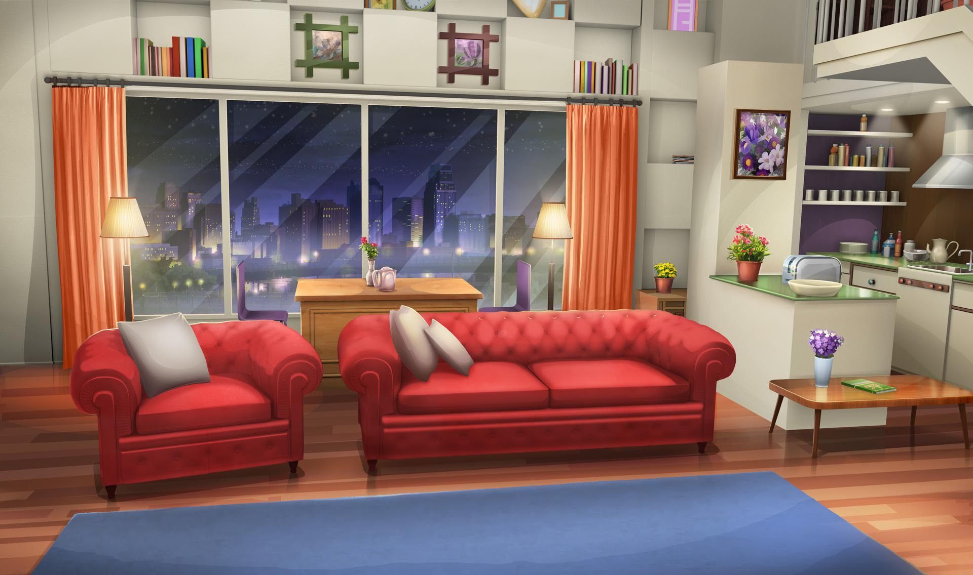 Materi Pelajaran 8: Anime Living Room Scenery