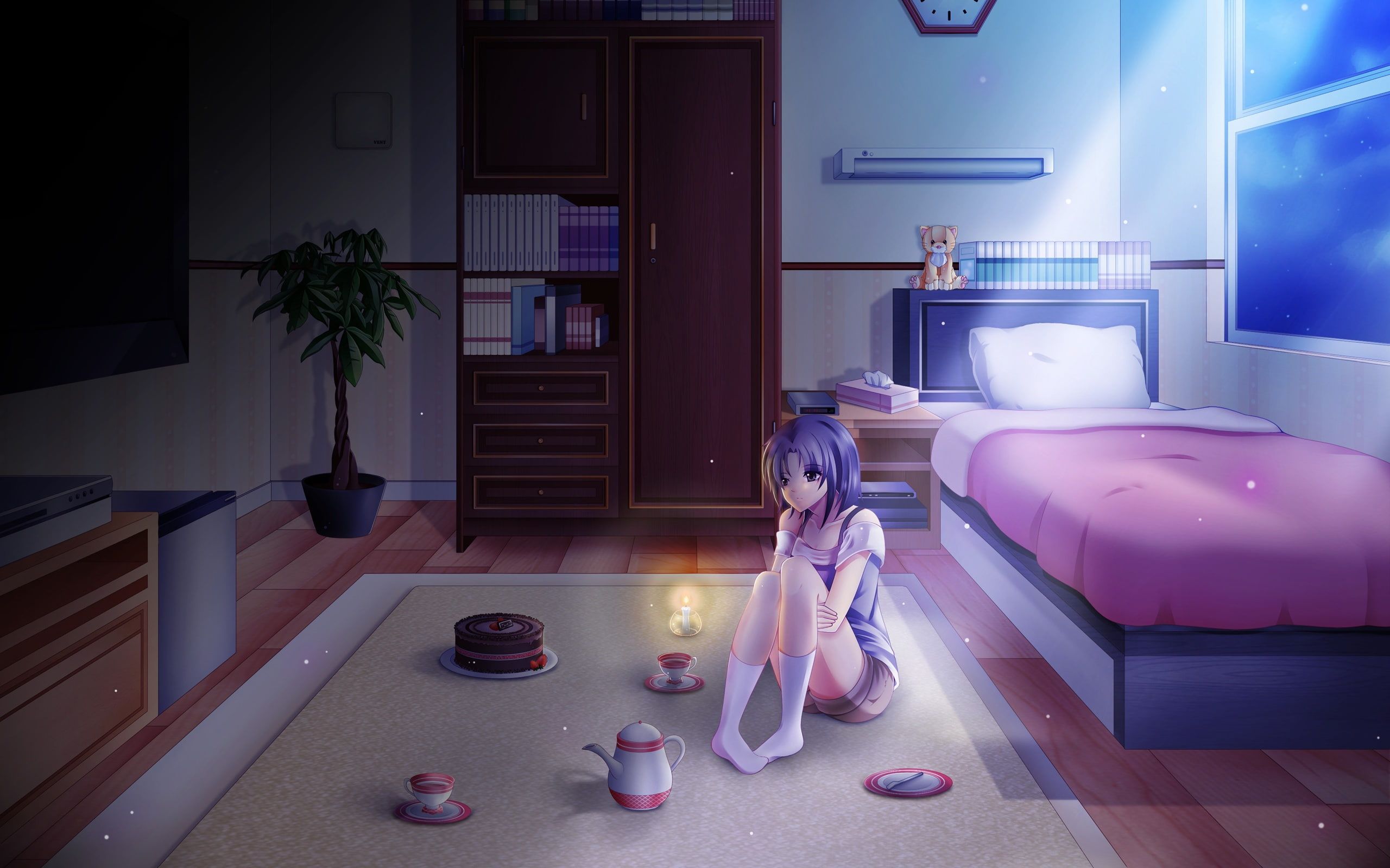 Download A colorful cozy and whimsical anime bedroom thats sure to put a  smile on your face  Wallpaperscom