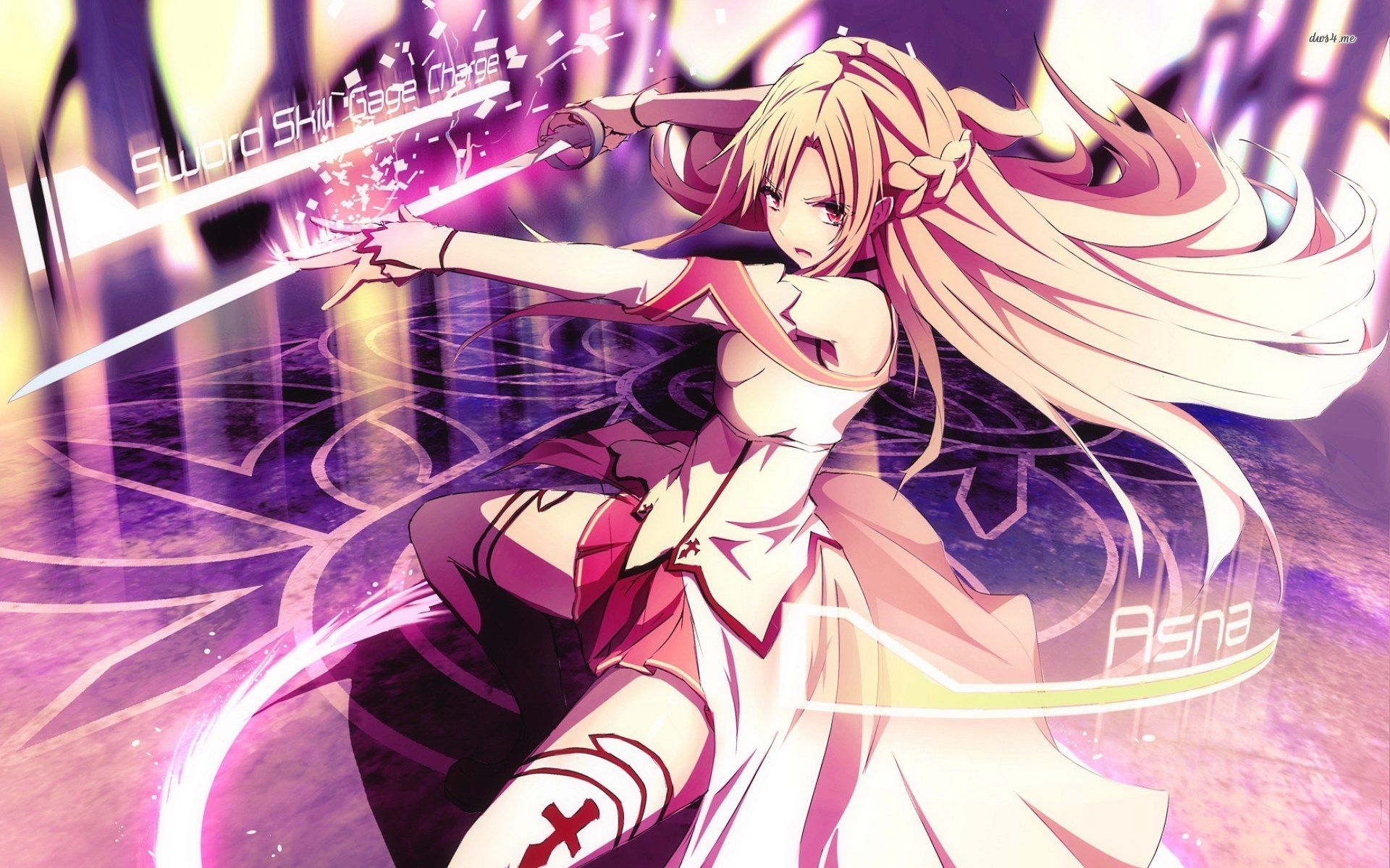 Sword Art Online Wallpaper HD Girl With Sword Fighting, HD
