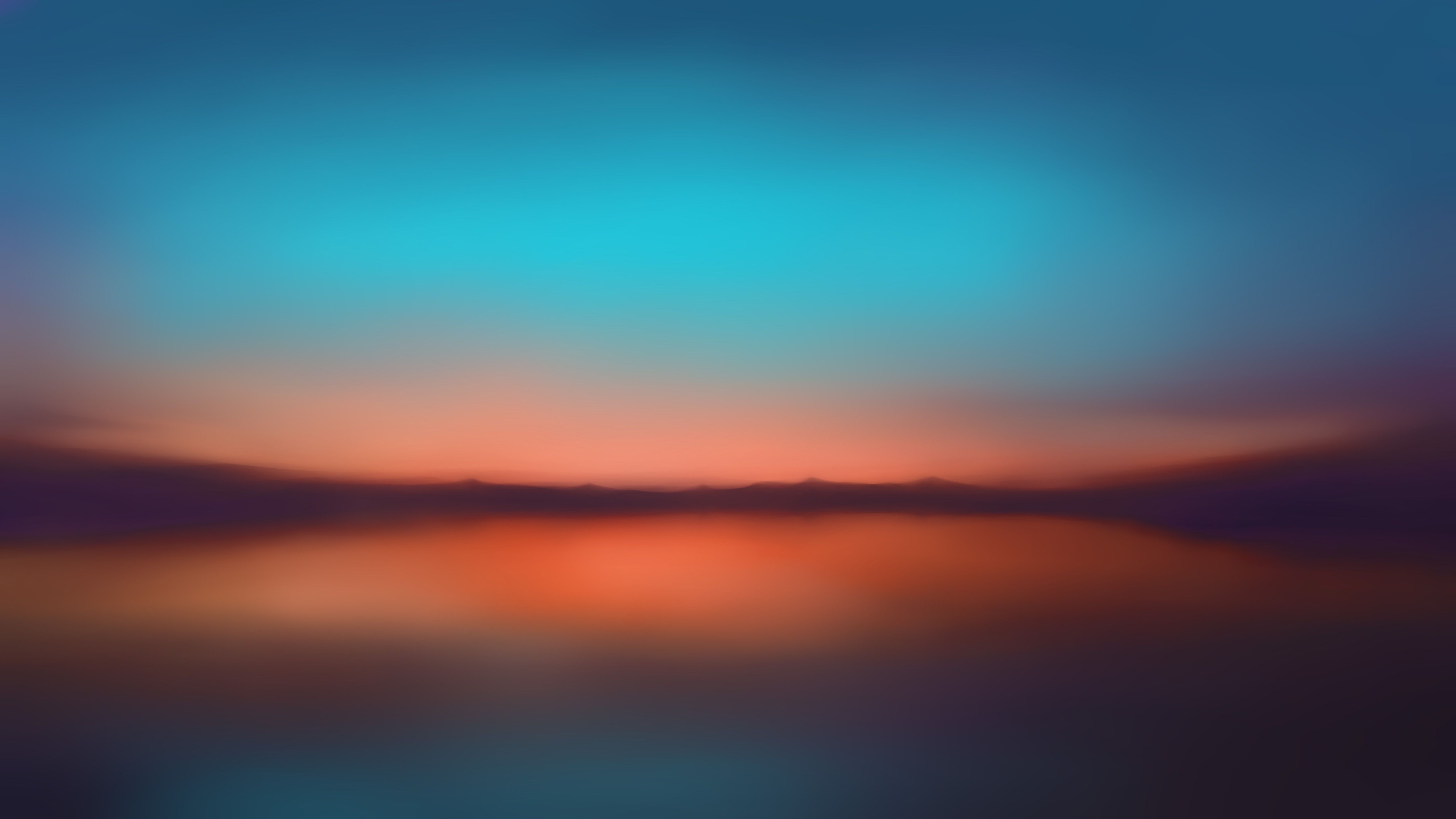 Orange Sunset Blur Minimalist 5k, HD Artist, 4k Wallpaper, Image