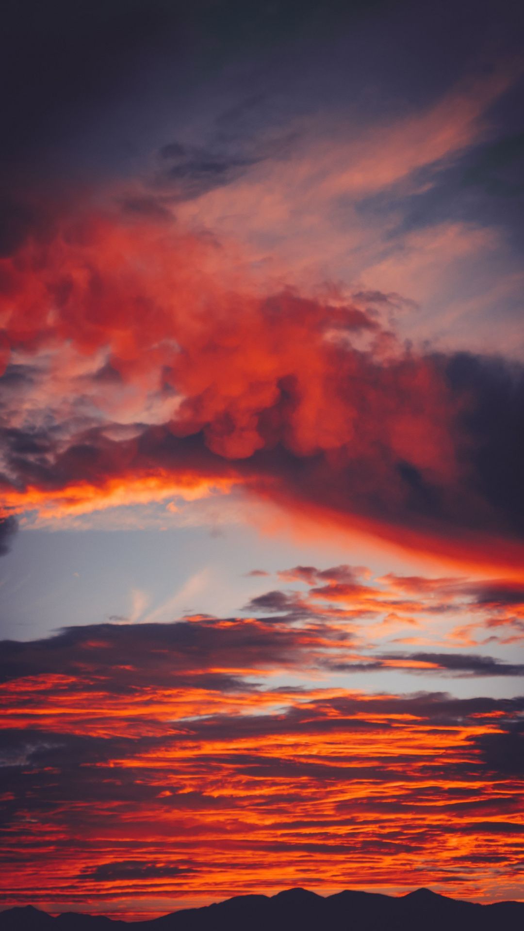 Colorful clouds, orange, sunset, 1080x1920 wallpaper. Clouds, Colorful clouds, Instagram background