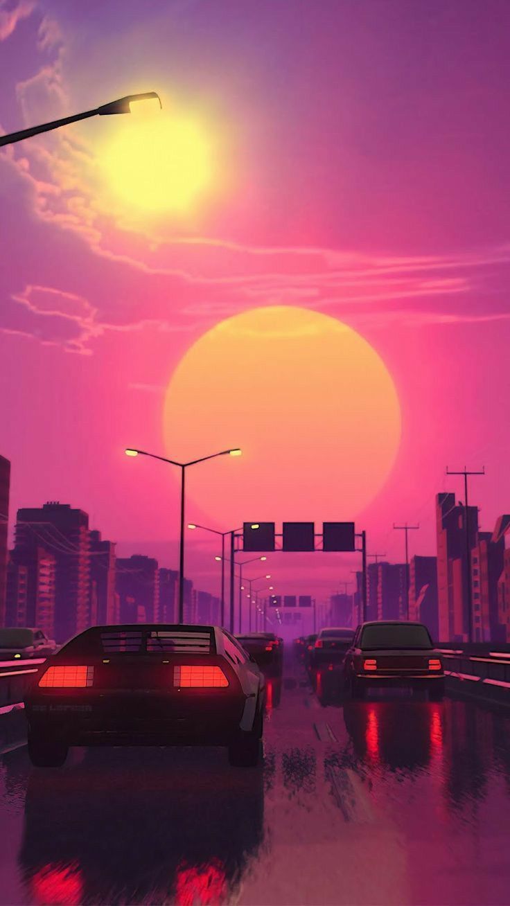 All Synthwave retro and retrowave style of arts #synthwave #chill #chillsynth #retro s. iPhone wallpaper vaporwave, Vaporwave wallpaper, Aesthetic wallpaper