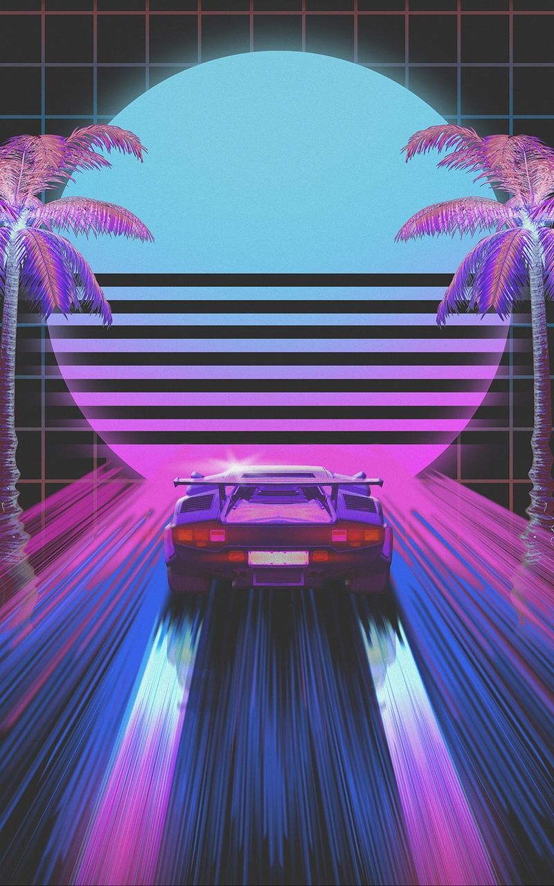 80s Synthwave Retro iPhone Wallpapers - Wallpaper Cave