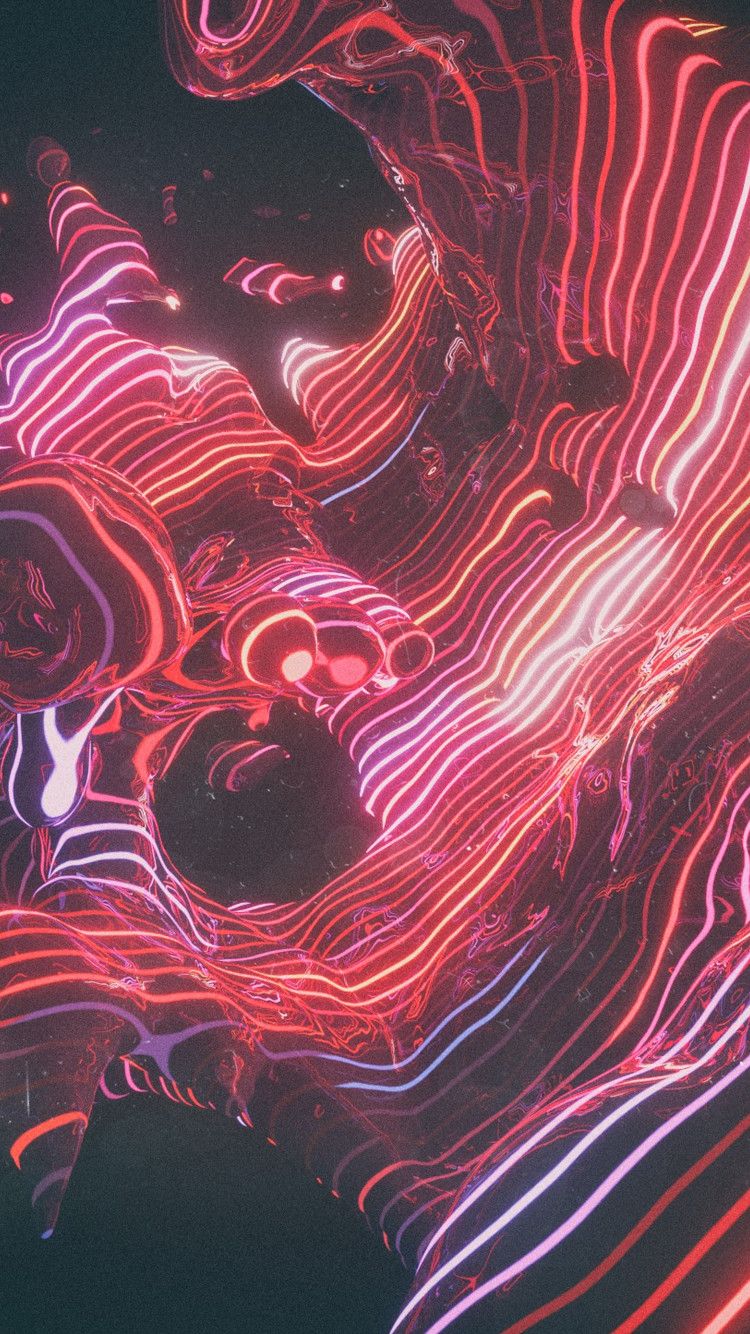 Abstract Neon Futuristic iPhone Wallpaper Runner 2049