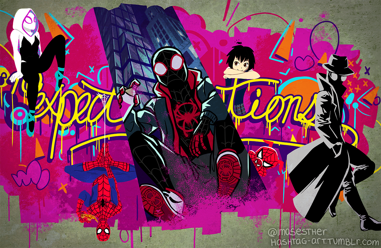 No Expectations Spider Verse Print. Spiderman Art, Spider Verse, Miles Morales Spiderman