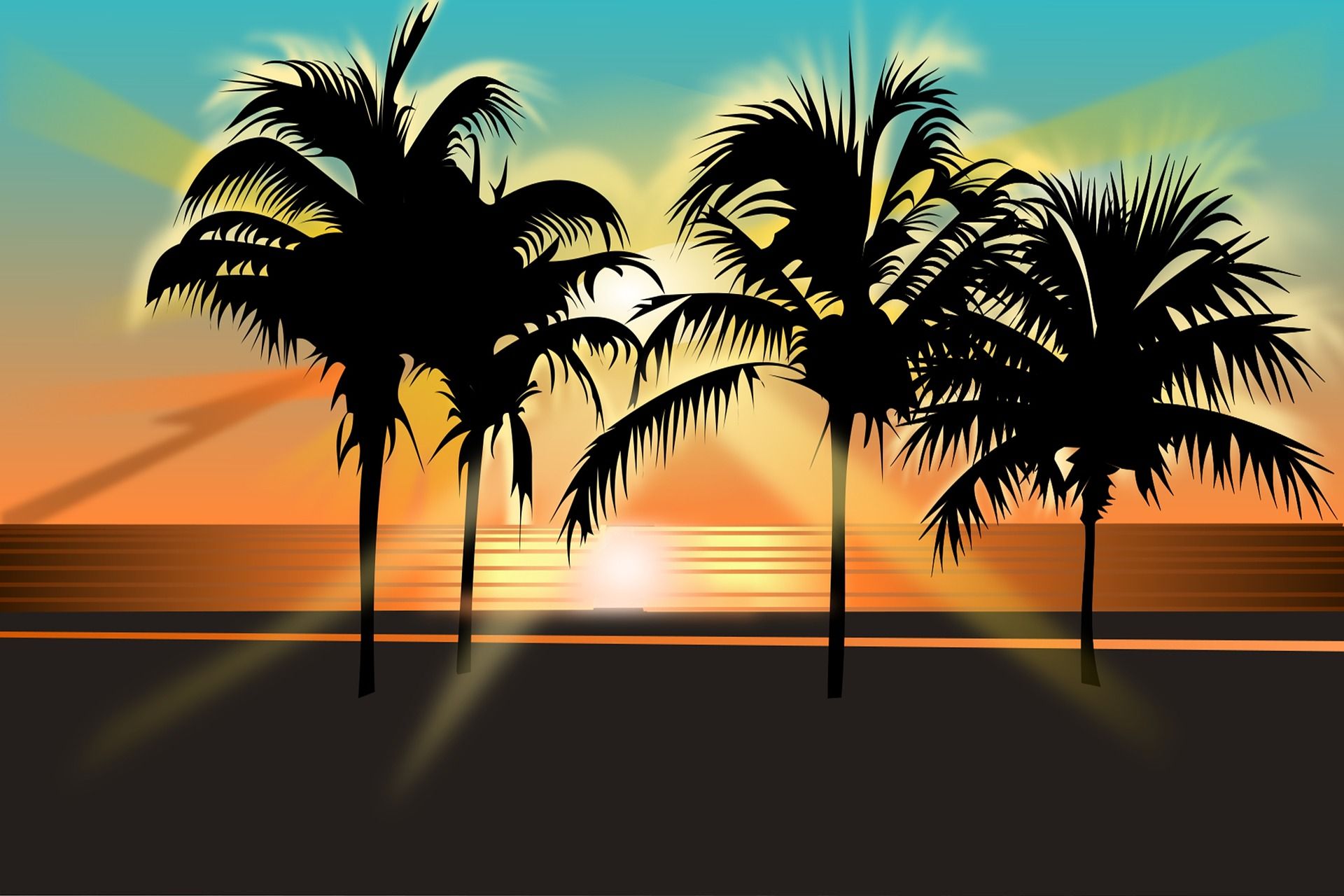 Tropical Paradise by Paula Helit HD Wallpaper