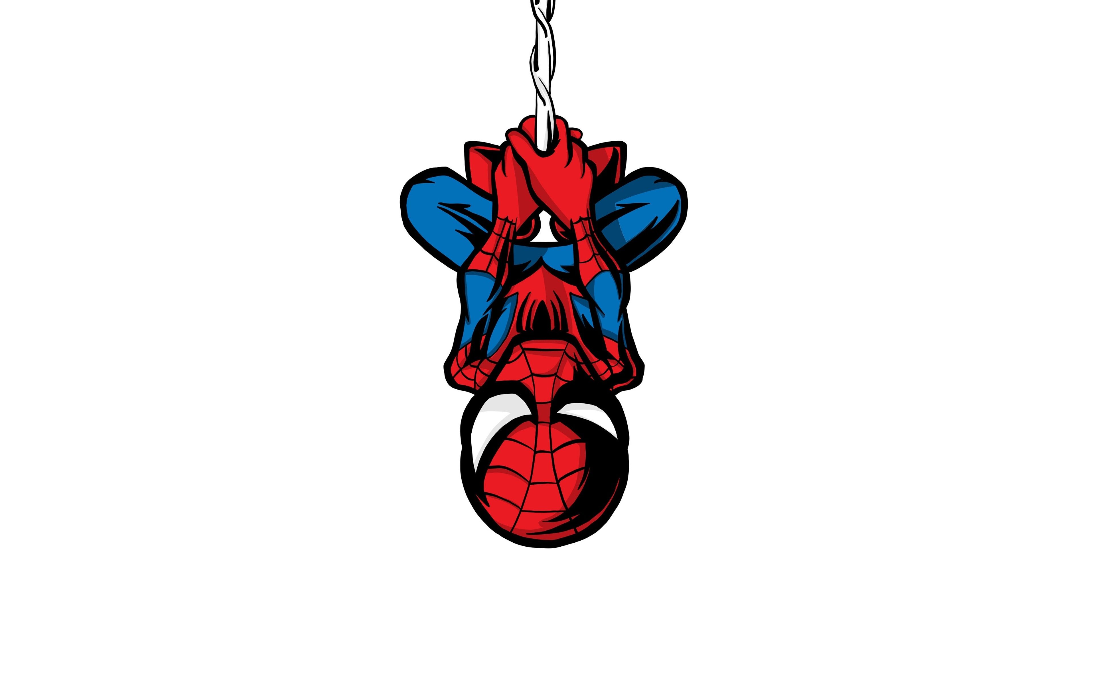 Download 3840x2400 Wallpaper Spider Man, Illustration, Minimalist