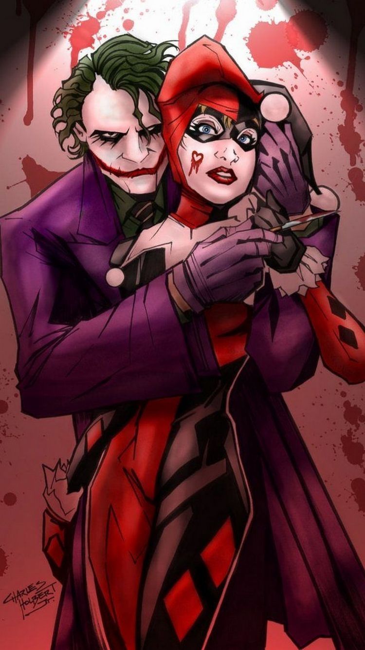 Free download Joker And Harley iPhone Wallpaper 2019 3D iPhone